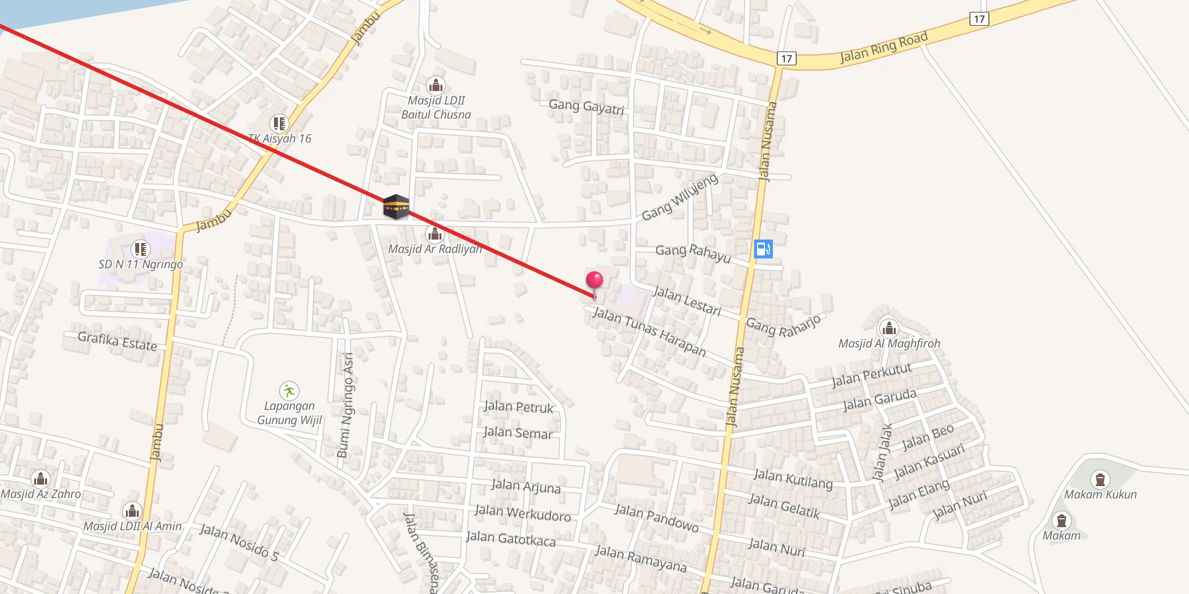 Carte de localisation : Masjid Al Hidayah