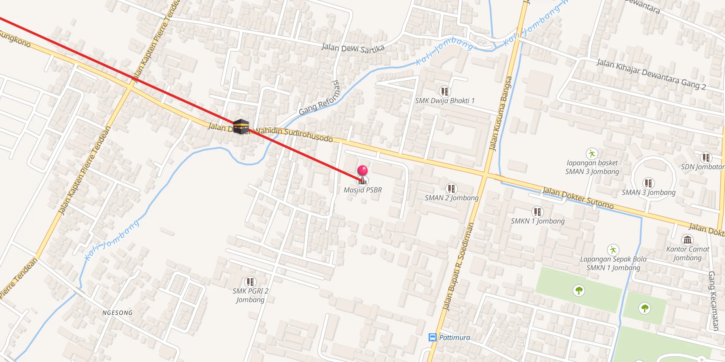 Carte de localisation : Masjid PSBR