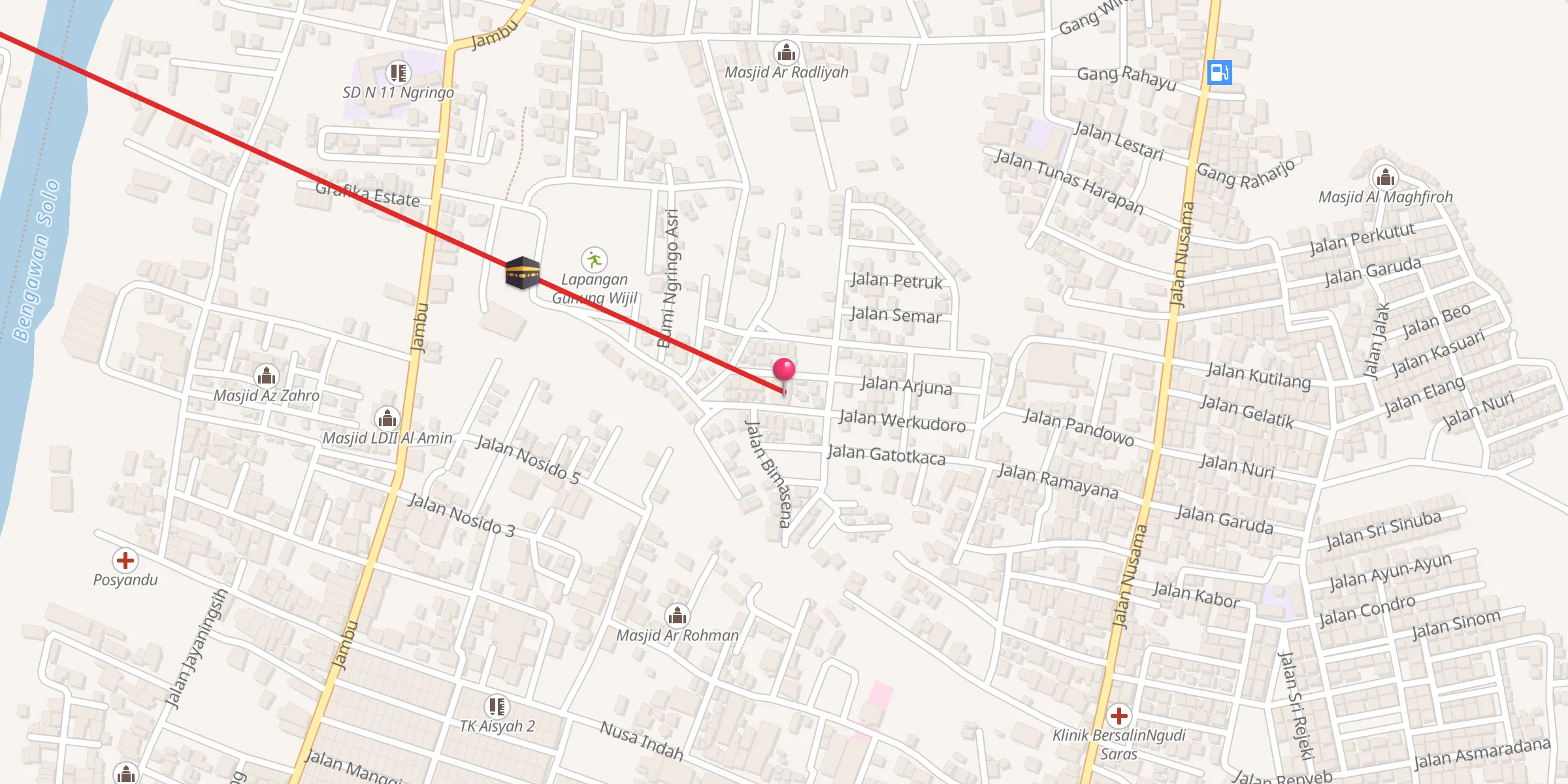 Carte de localisation : Masjid Al Huda
