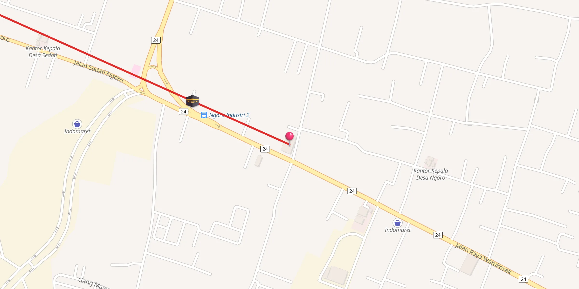 Carte de localisation : Masjid Besar Fathurrohman