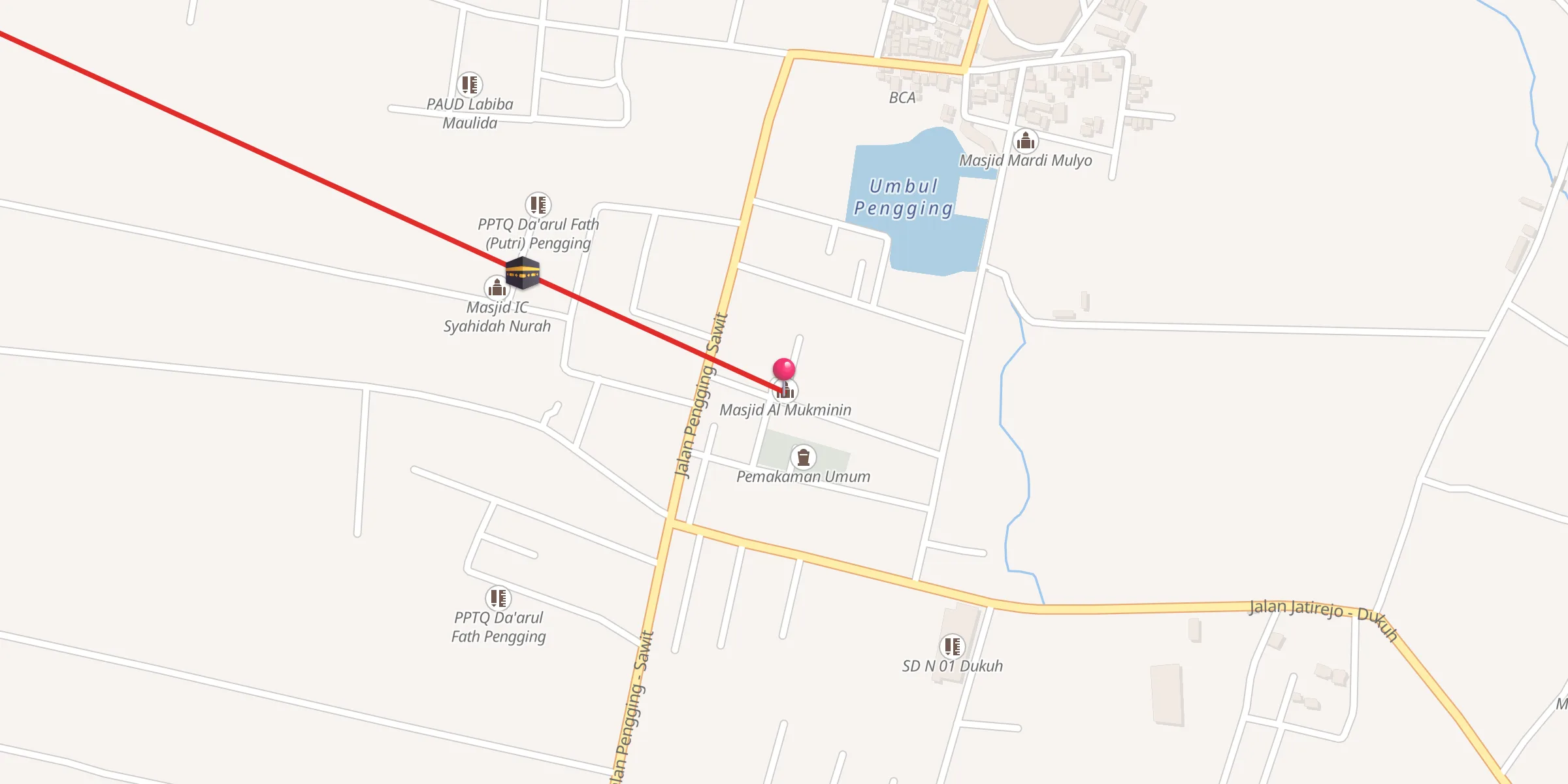 Carte de localisation : Masjid Al Mukminin