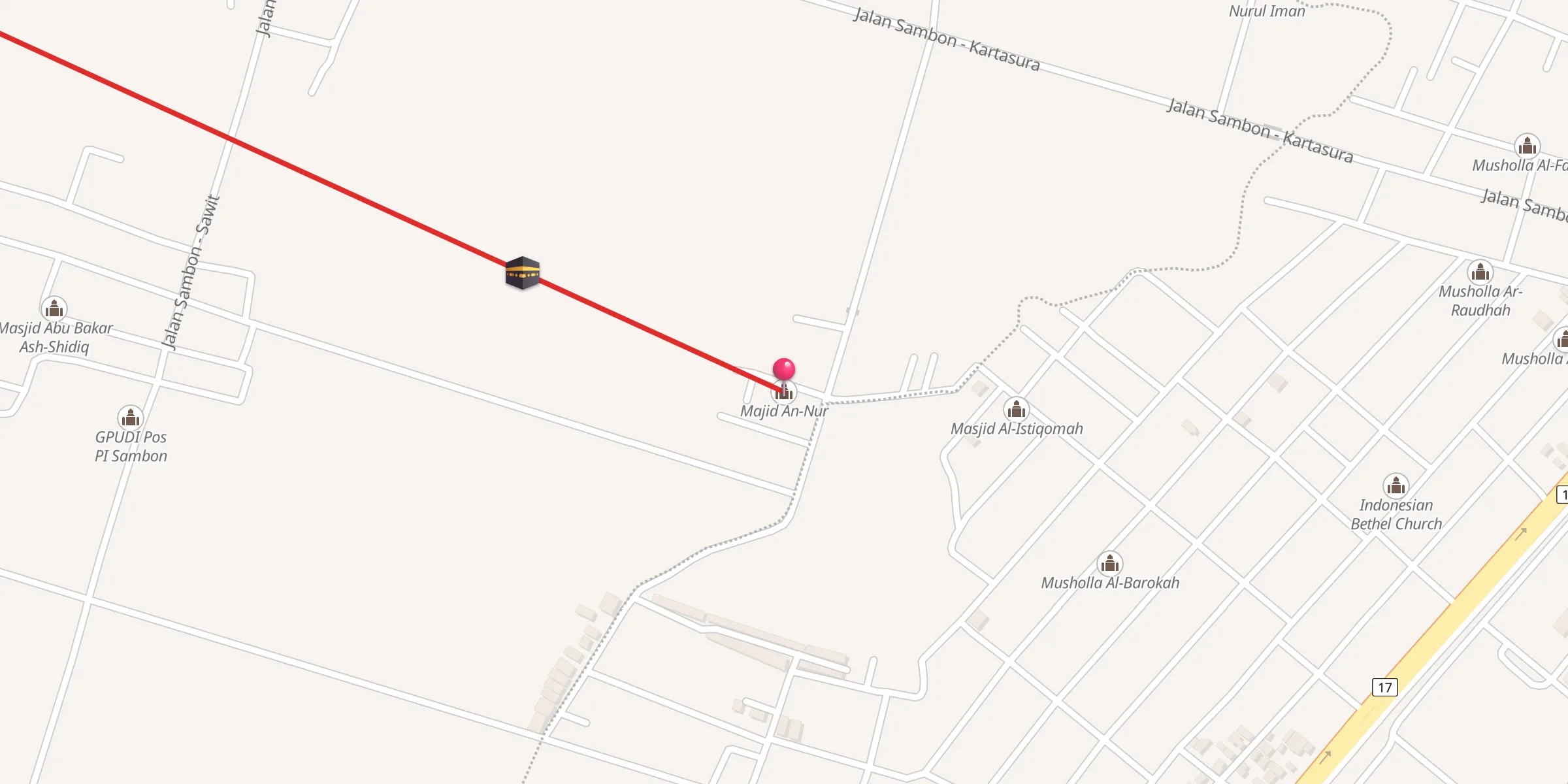 Carte de localisation : Majid An-Nur