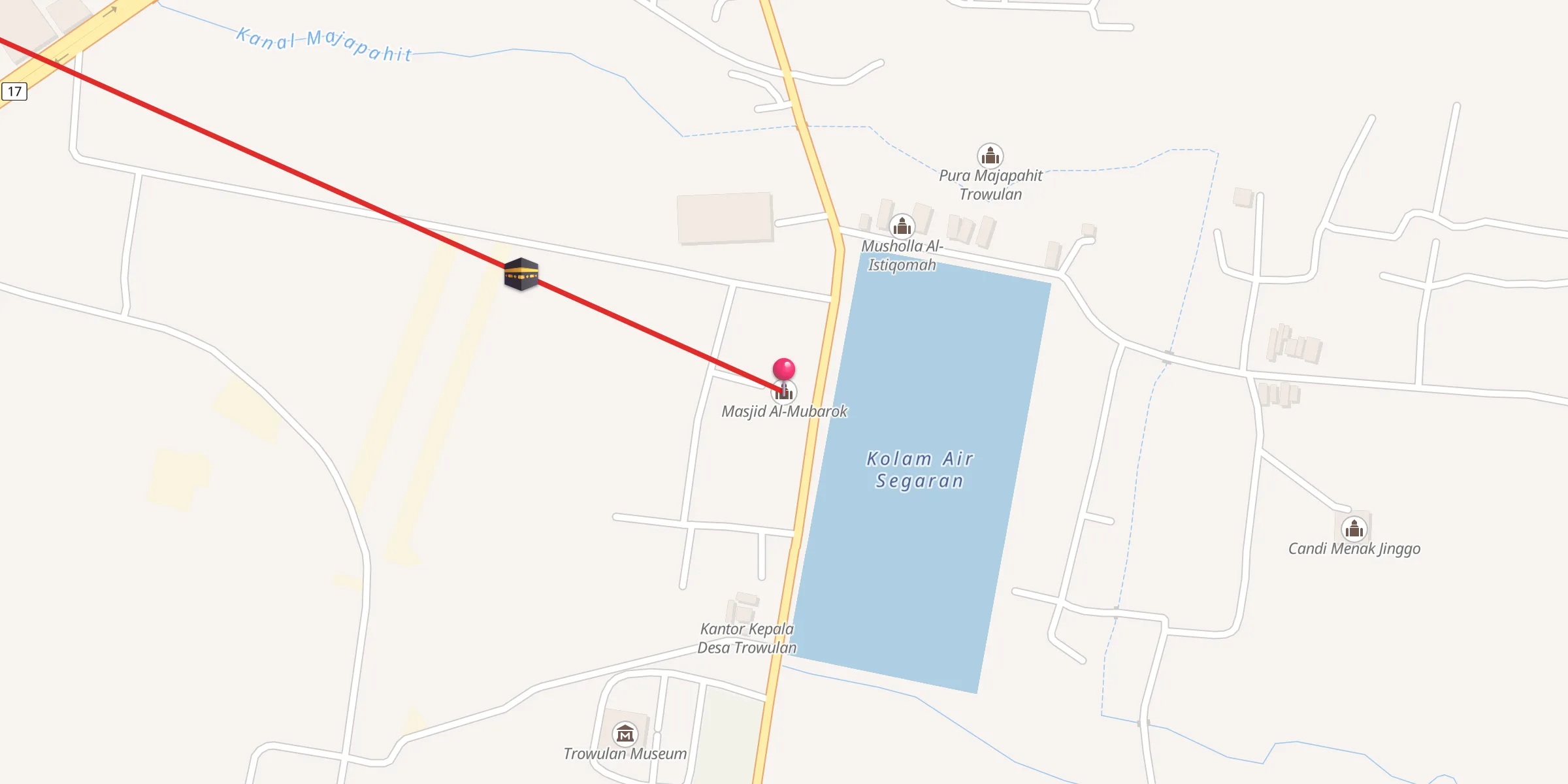 Carte de localisation : Masjid Al-Mubarok