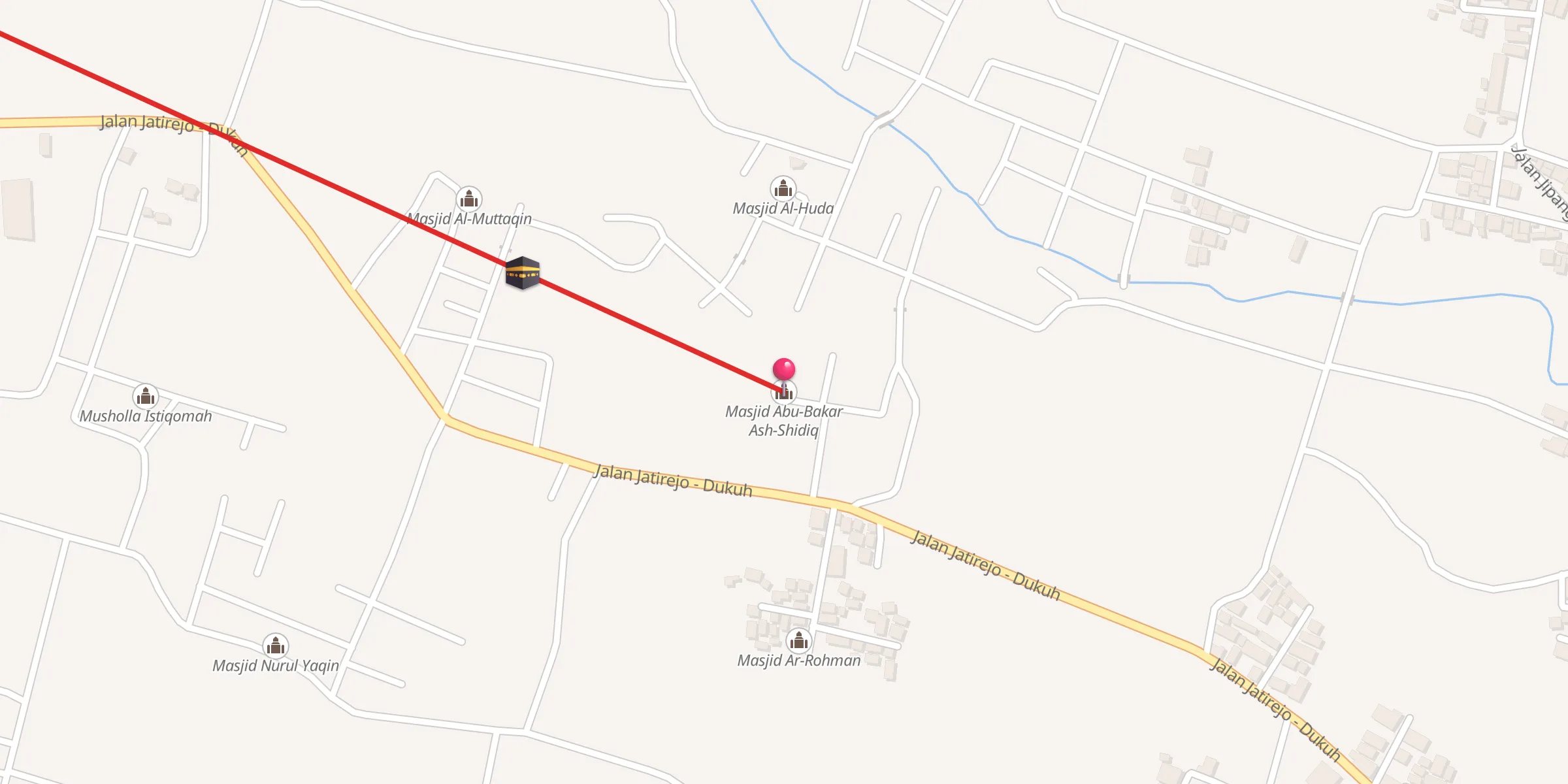 Carte de localisation : Masjid Abu-Bakar Ash-Shidiq