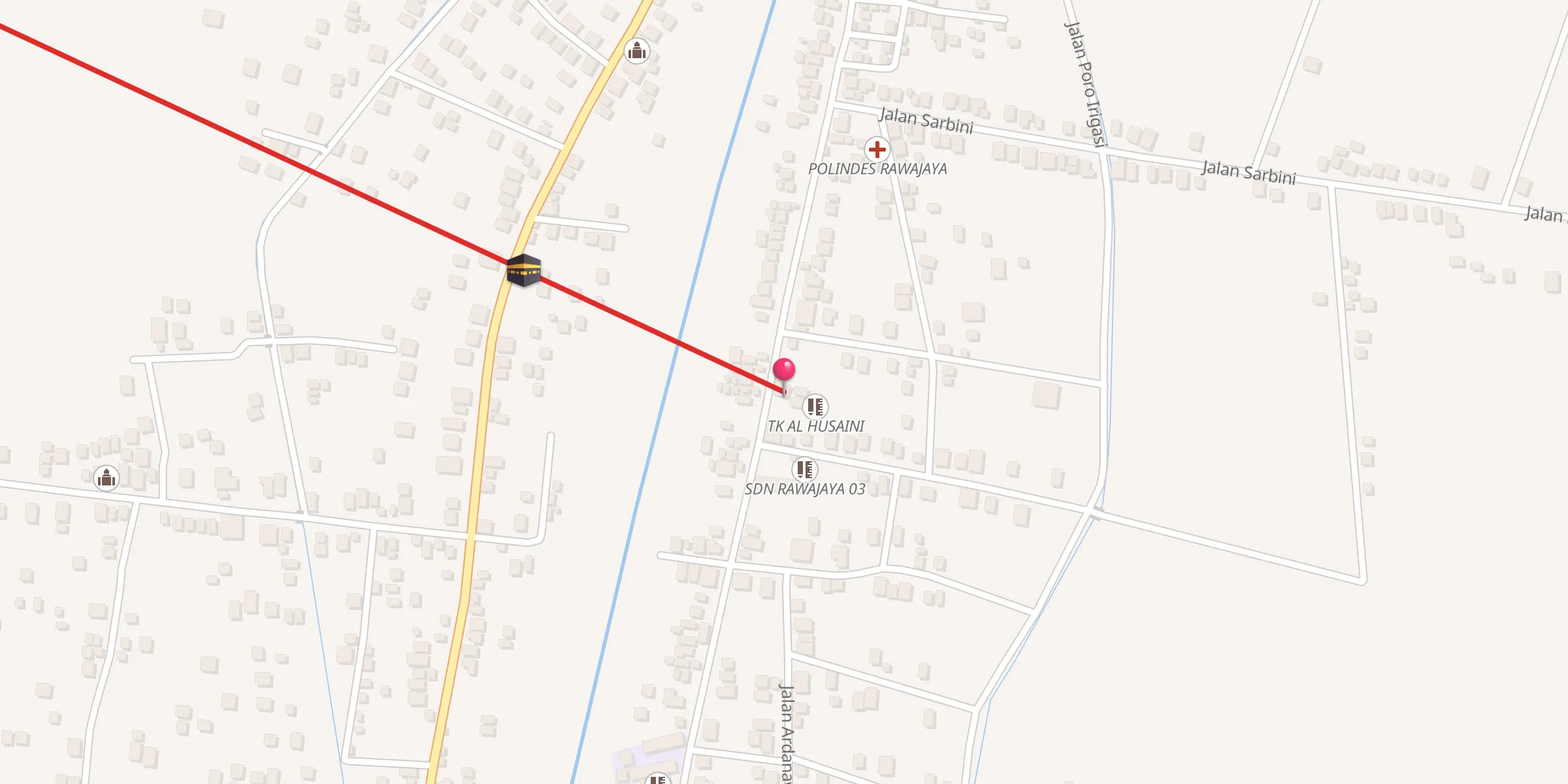 Carte de localisation : MASJID KHUSNUL HIDAYAH