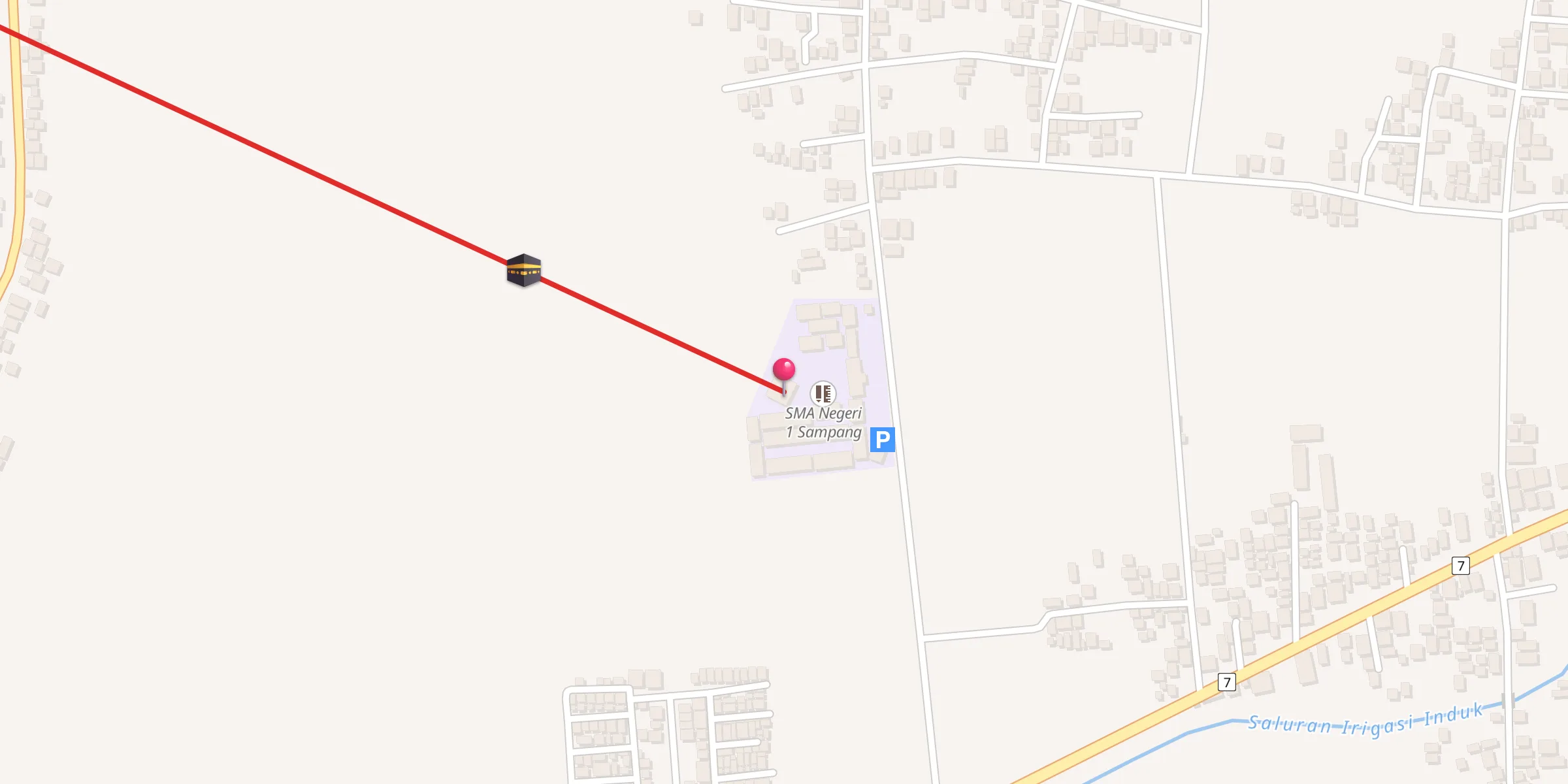 Carte de localisation : Masjid Baitul Muttaqin