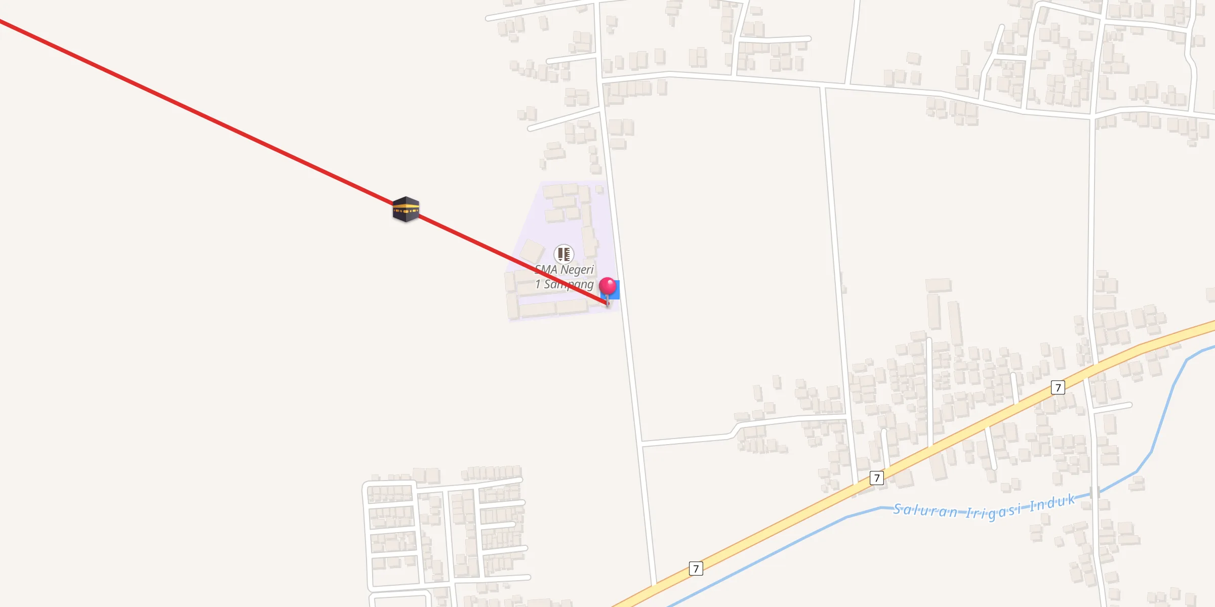 Carte de localisation : Mushola At Taqwa