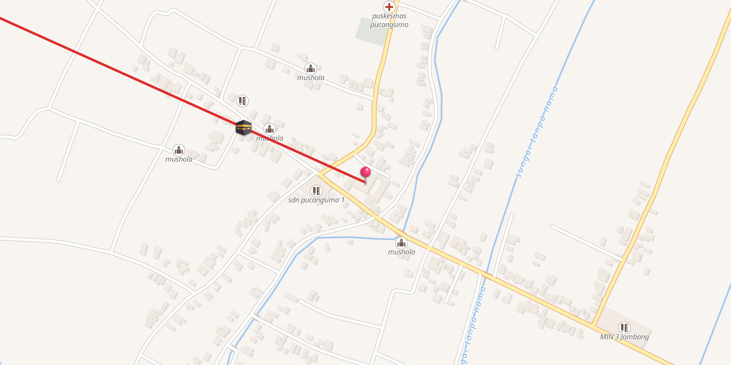 Carte de localisation : masjid al- ikhlasul qoyyum