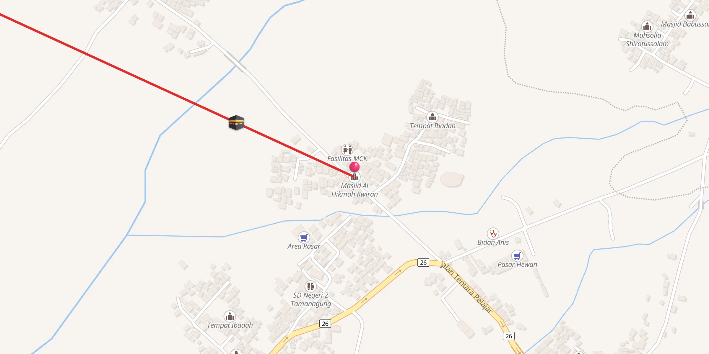 Carte de localisation : Masjid Al Hikmah Kwiran