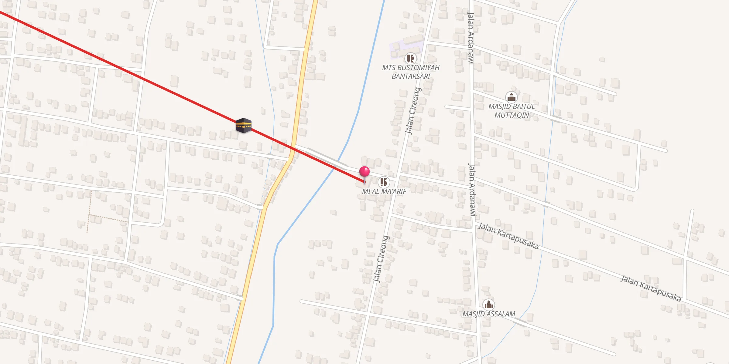 Carte de localisation : MASJID AL ISTIQOMAH