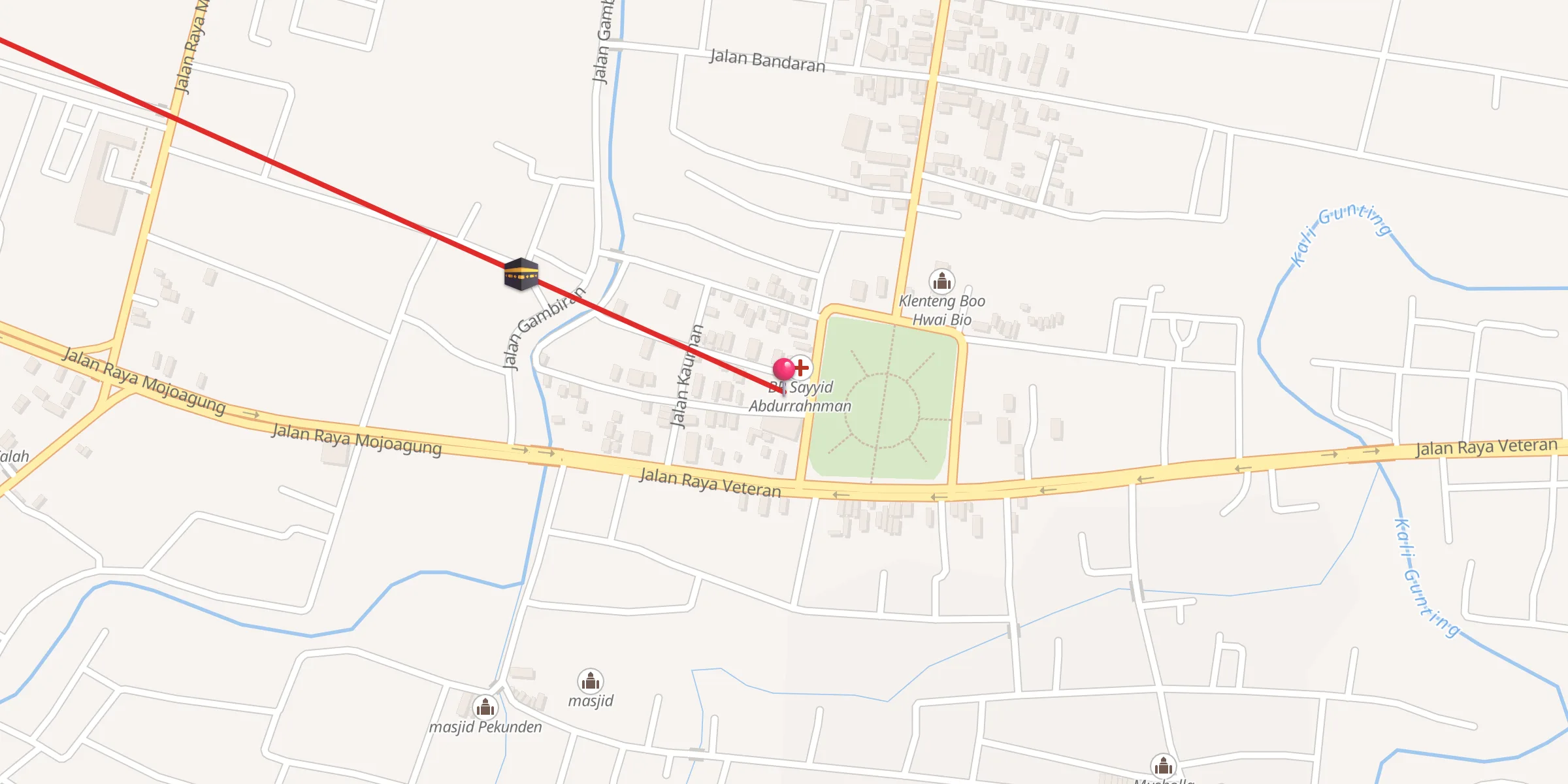 Carte de localisation : masjid ar-ridho