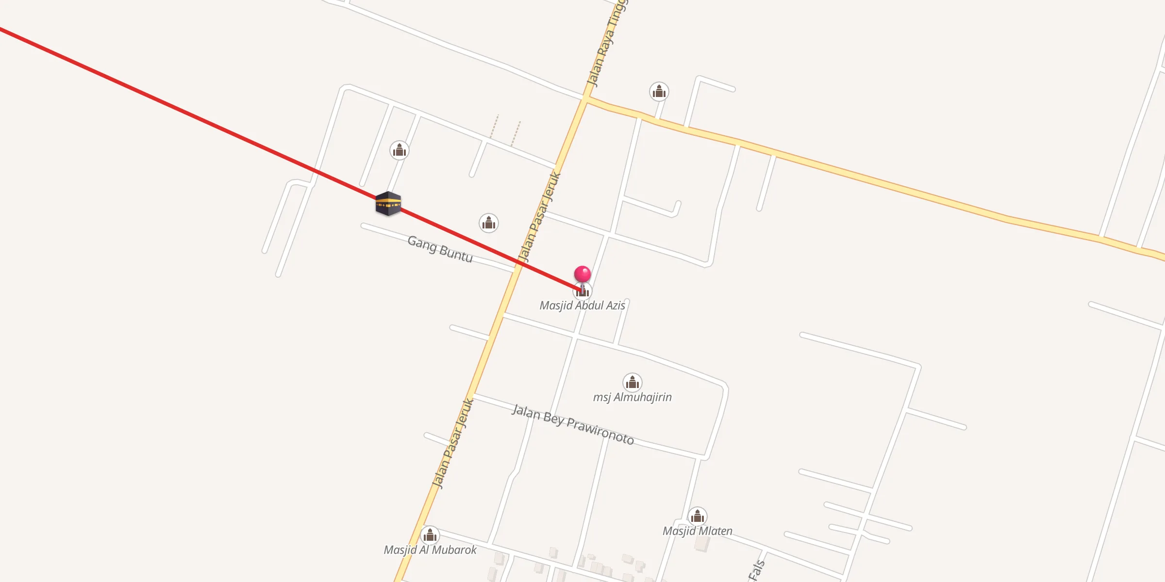 Carte de localisation : Masjid Abdul Azis