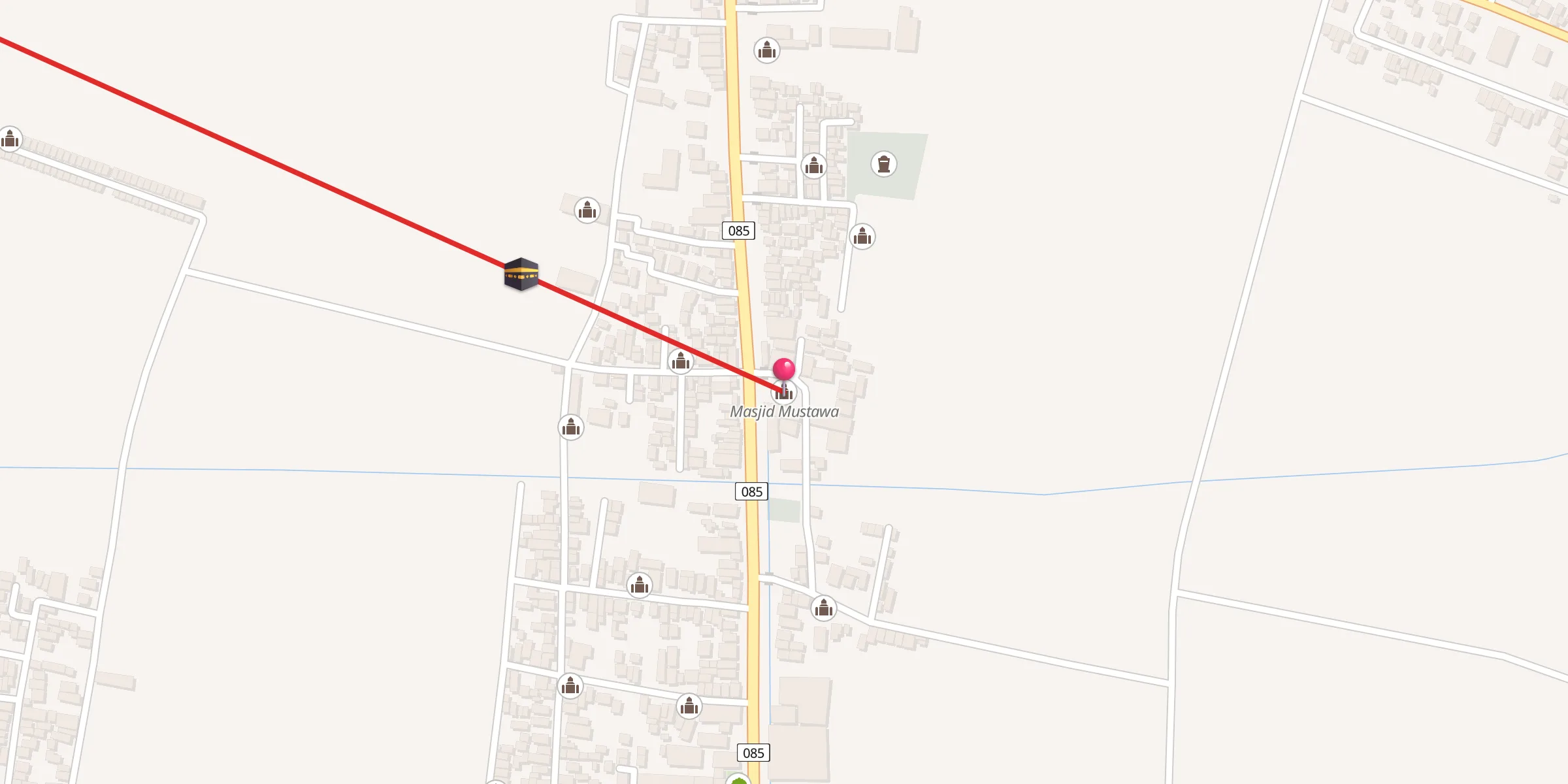 Carte de localisation : Masjid Mustawa