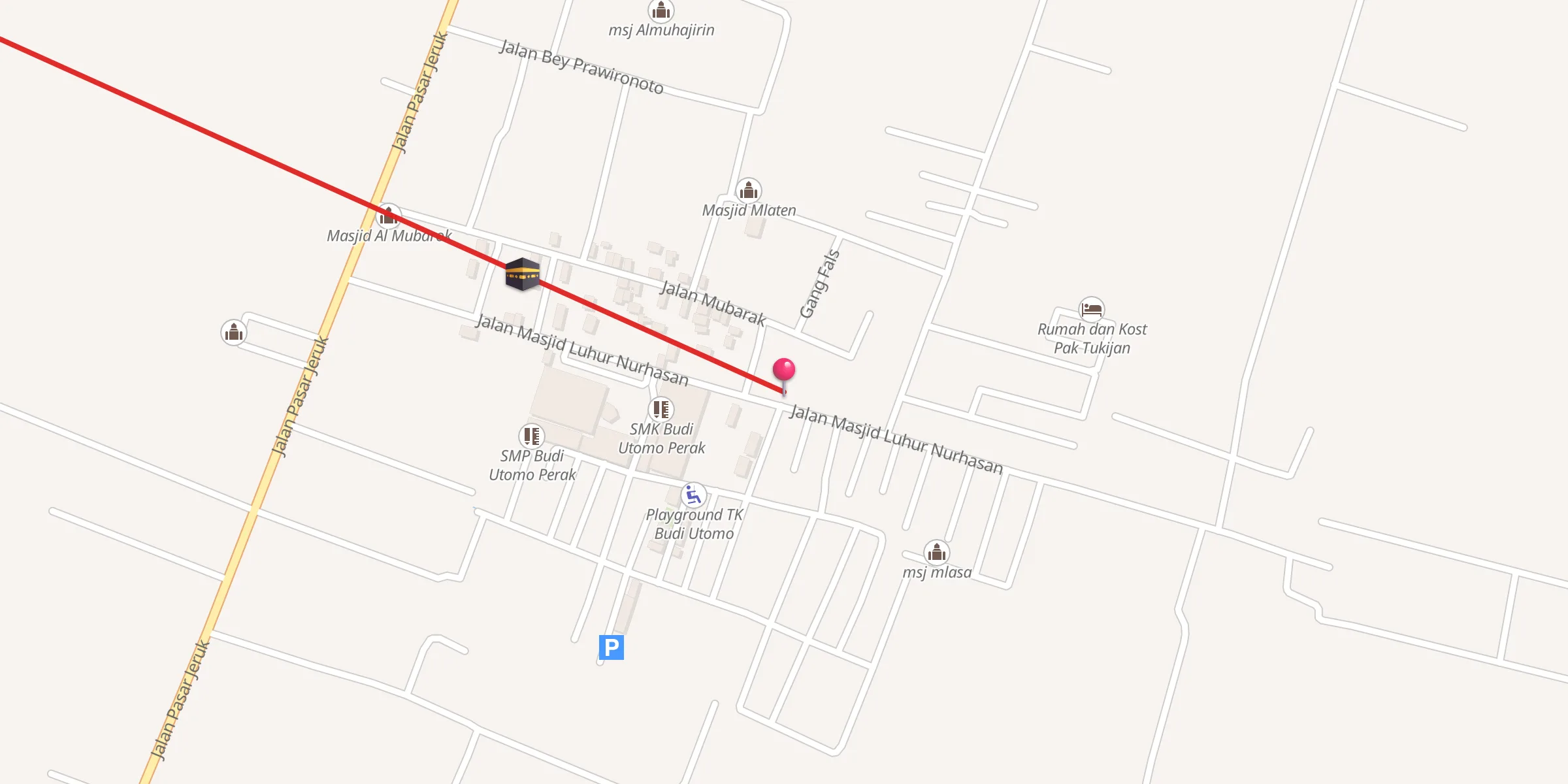 Carte de localisation : Masjid Mlakot