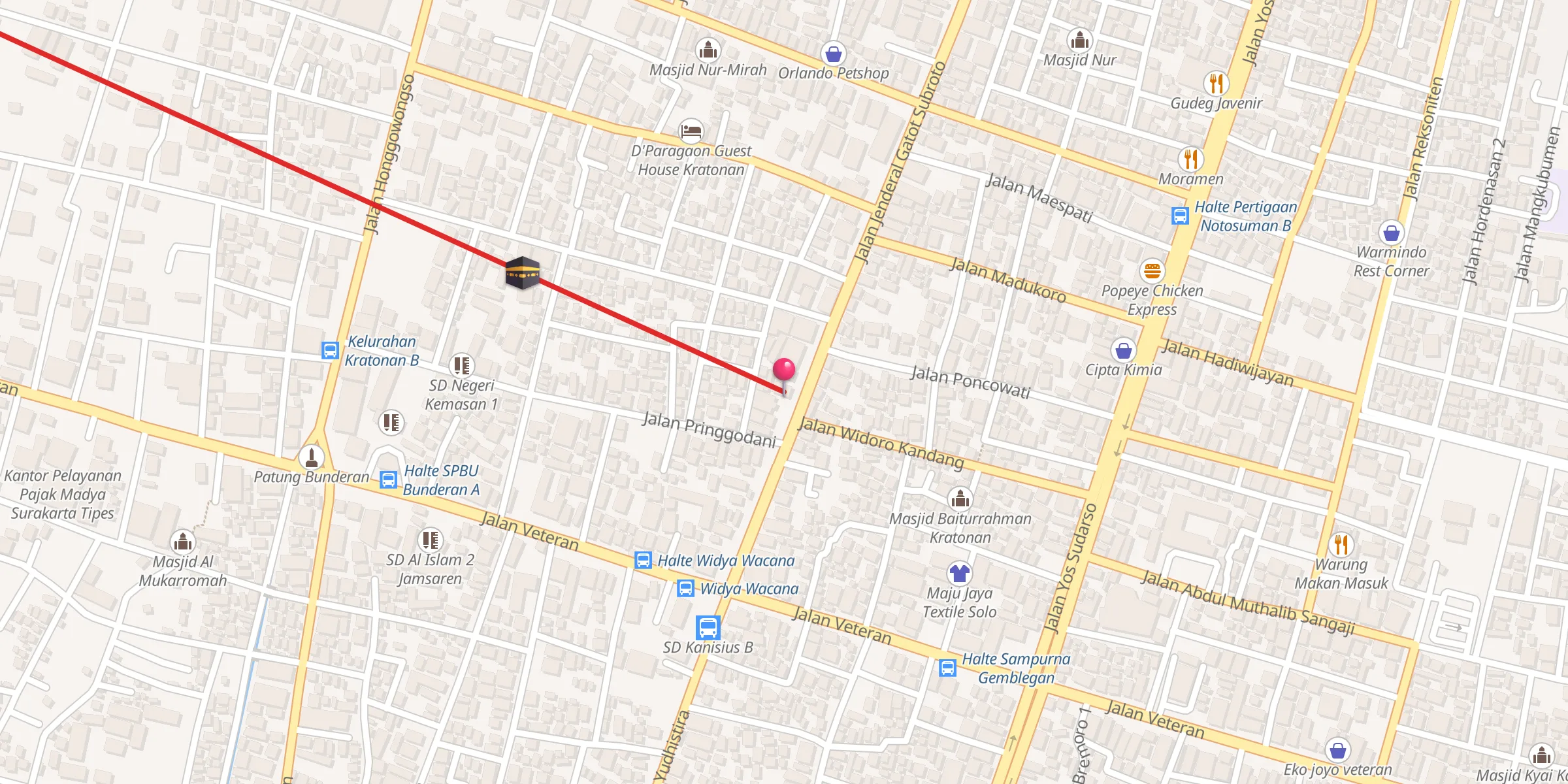 Carte de localisation : Masjid Al-Hikmah