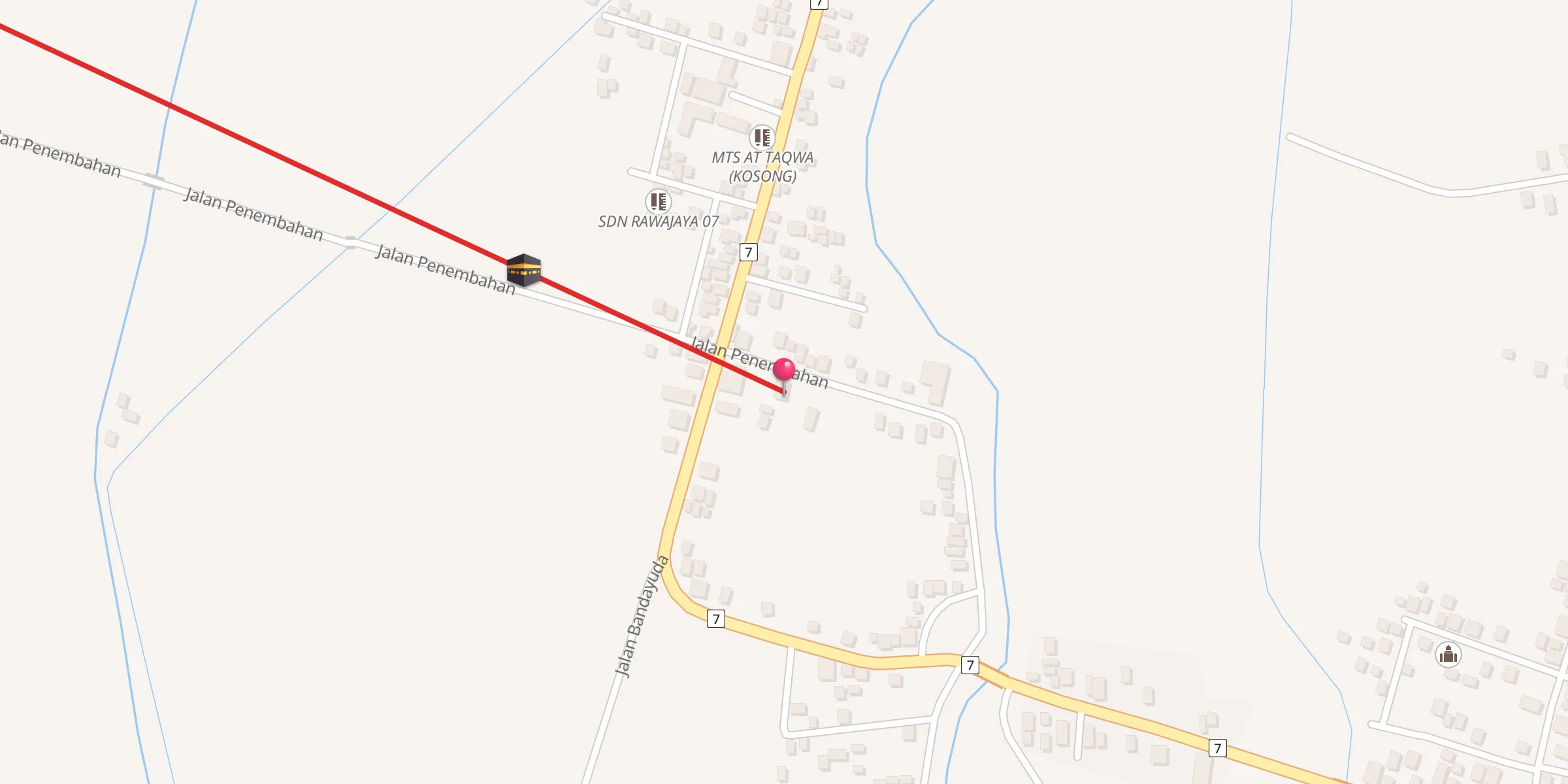 Carte de localisation : MASJID BAITUL HIKMAH