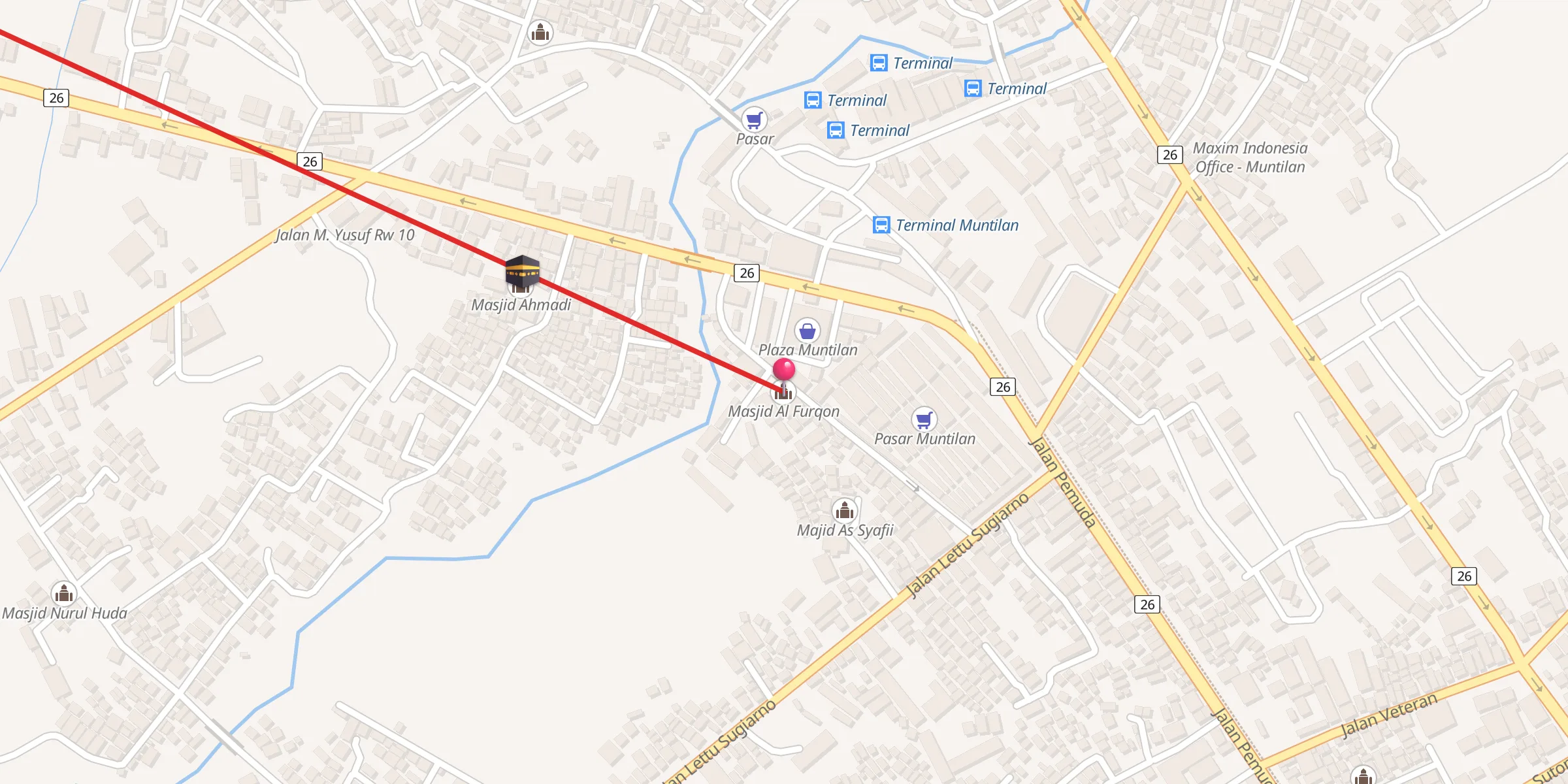 Carte de localisation : Masjid Al Furqon