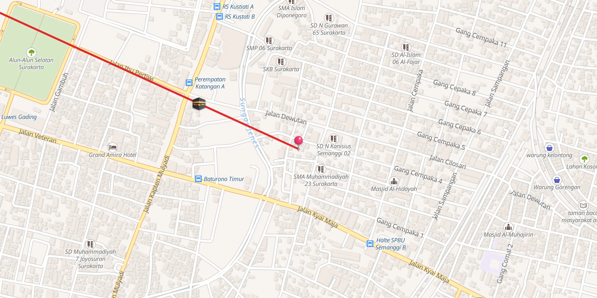 Carte de localisation : Masjid At-Taqwa