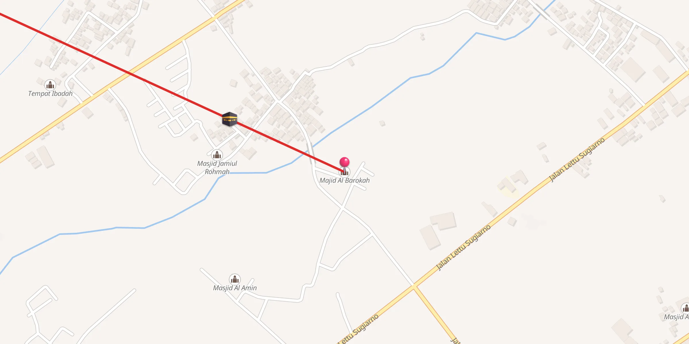 Carte de localisation : Majid Al Barokah