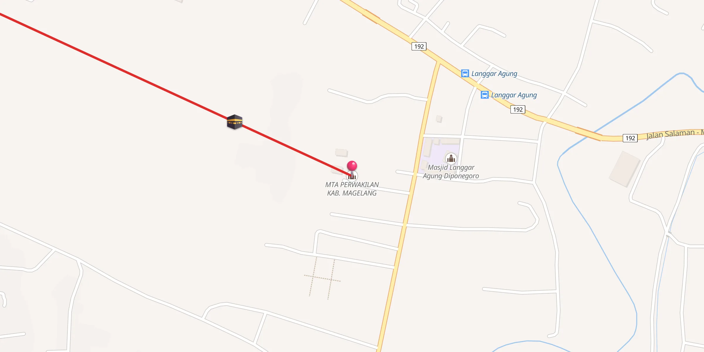 Carte de localisation : MTA PERWAKILAN KAB. MAGELANG