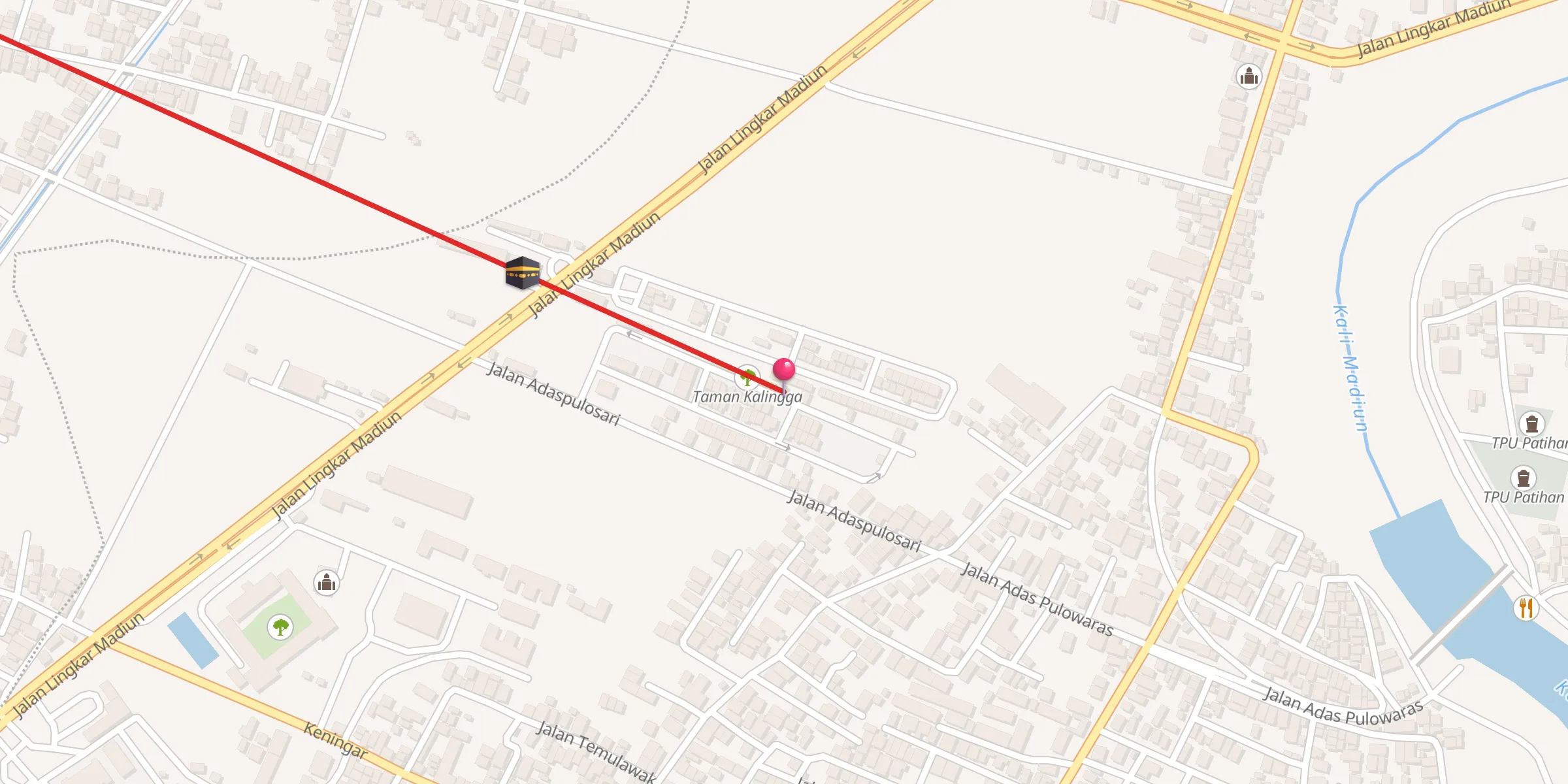 Carte de localisation : Mushola An Nur