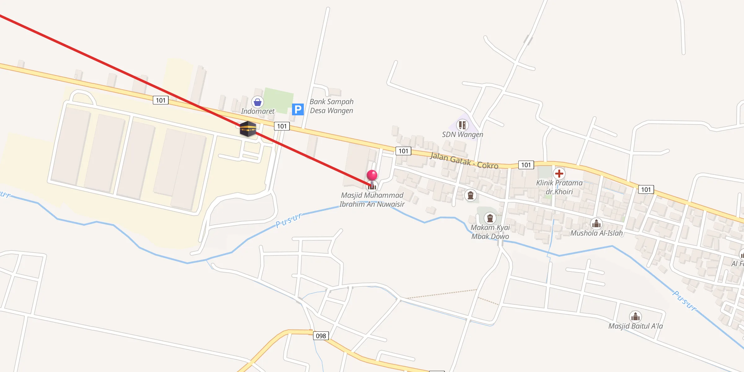 Carte de localisation : Masjid Muhammad Ibrahim An Nuwaisir