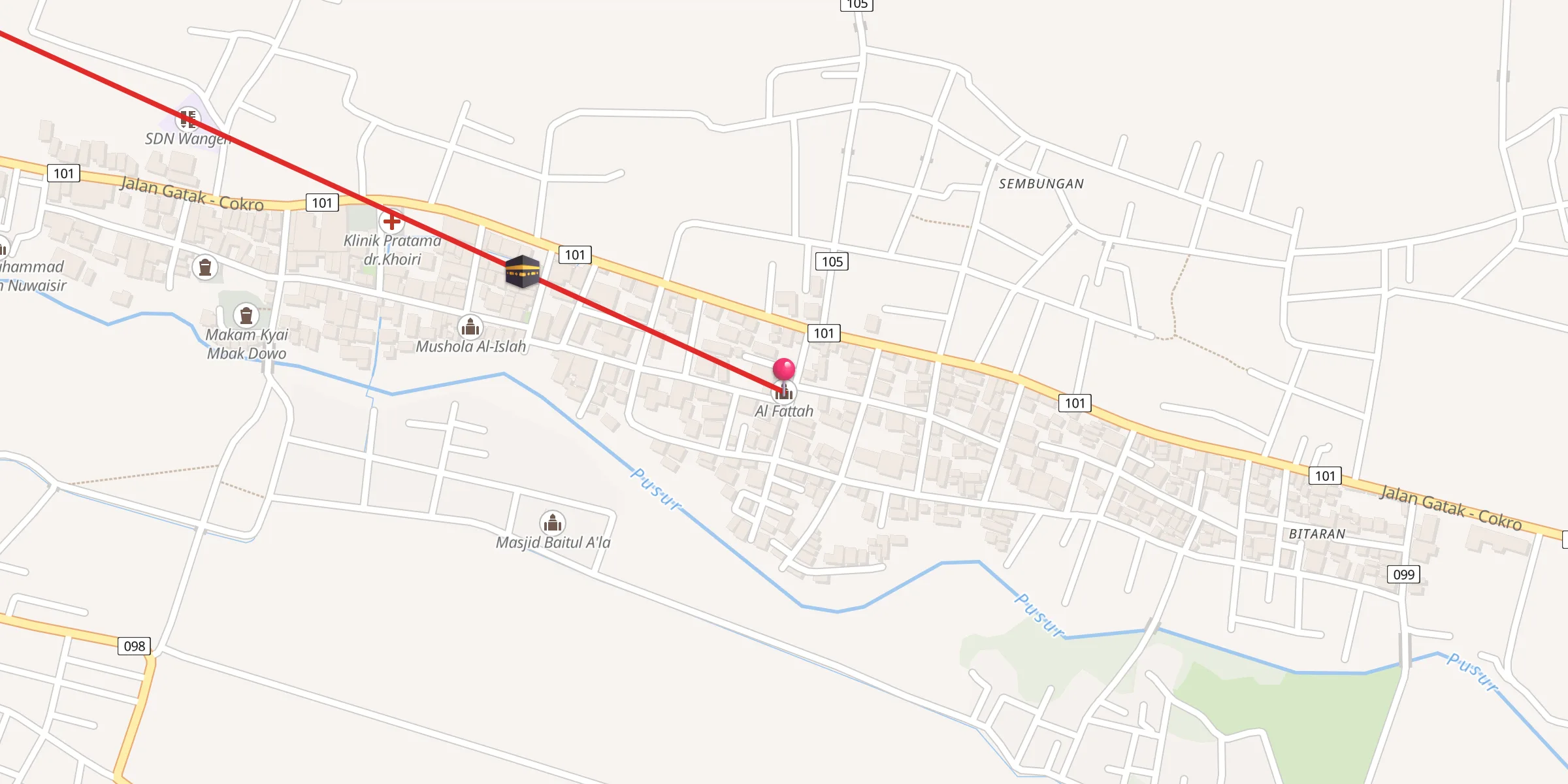 Carte de localisation : Al Fattah