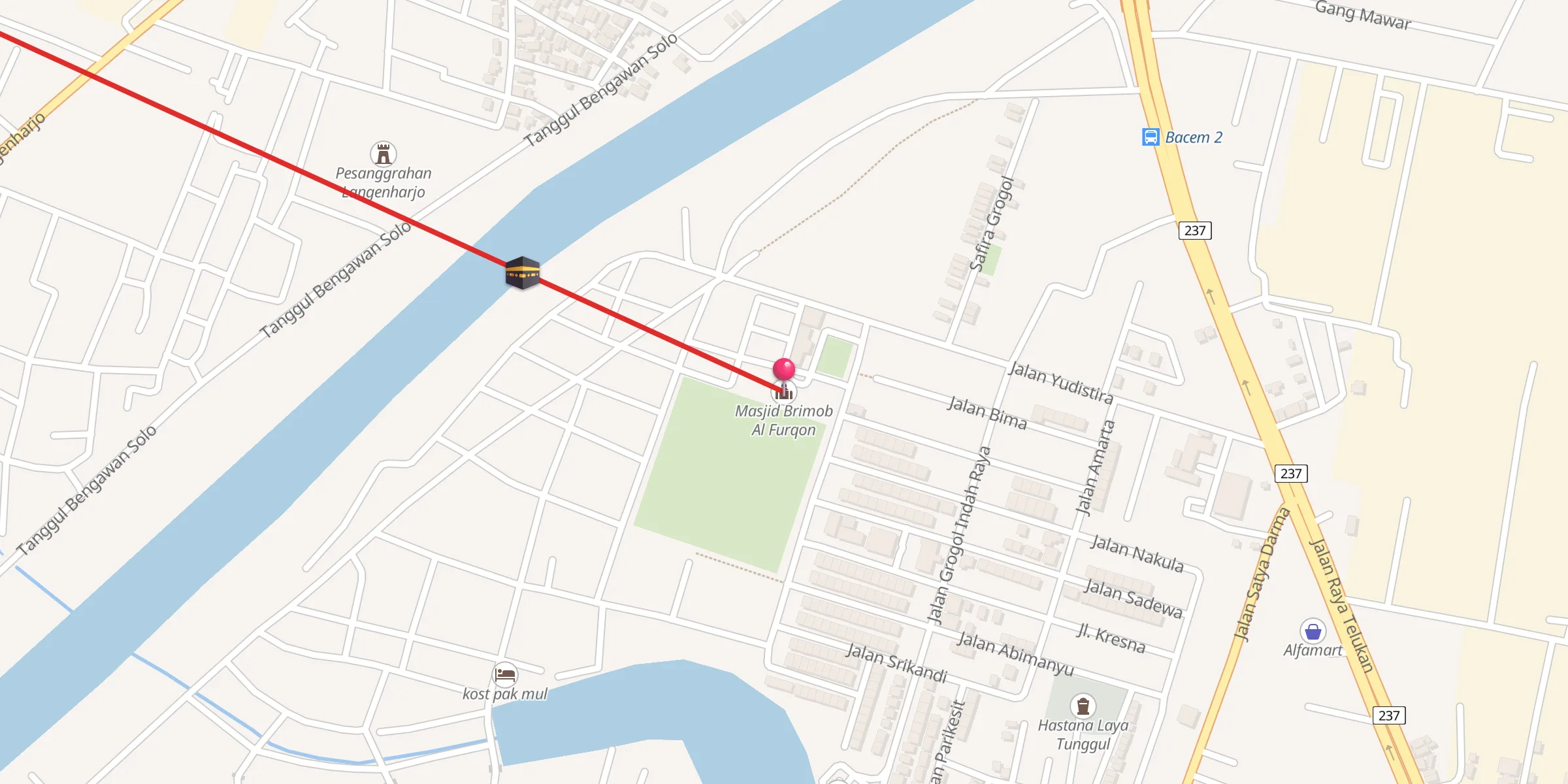 Carte de localisation : Masjid Brimob Al Furqon