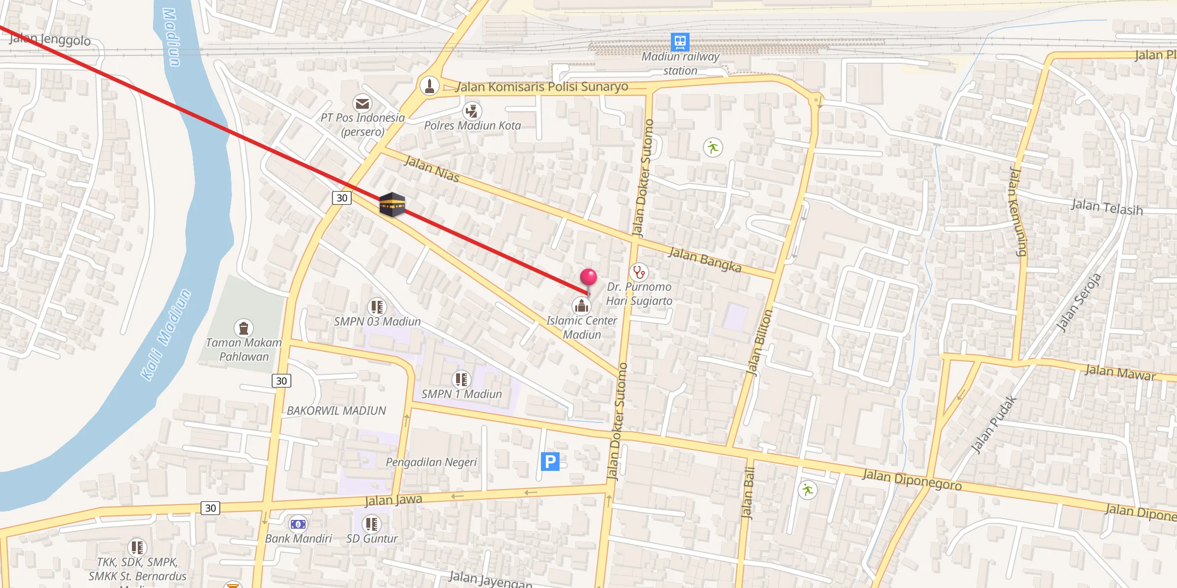 Carte de localisation : Islamic Center