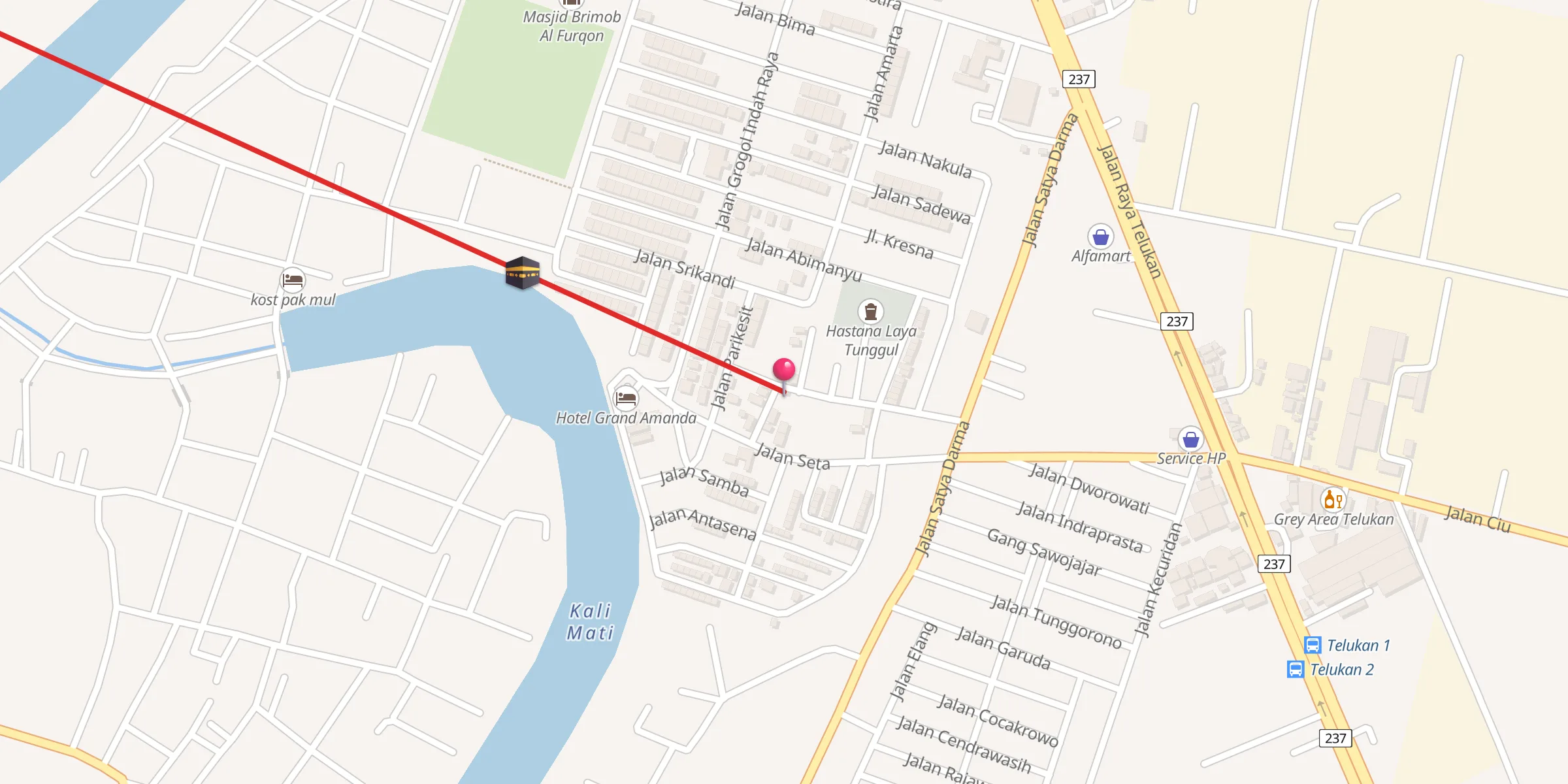 Carte de localisation : Masjid Al Ma'rifat