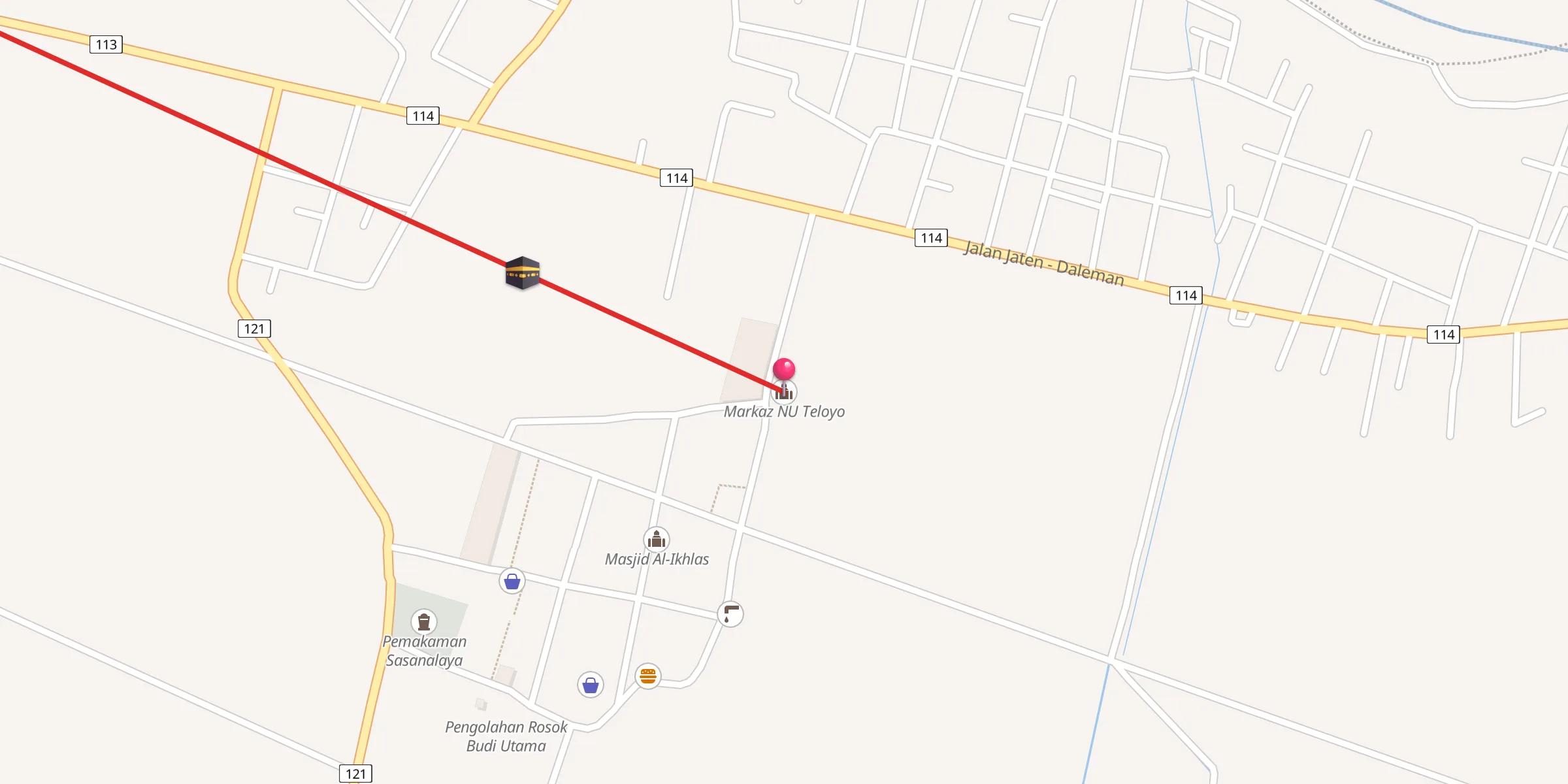 Carte de localisation : Markaz NU Teloyo