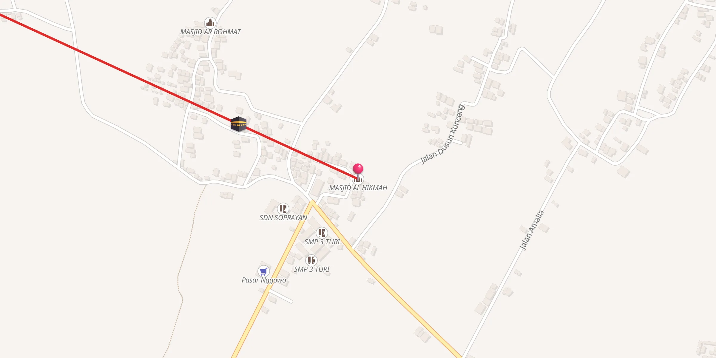 Carte de localisation : MASJID AL HIKMAH