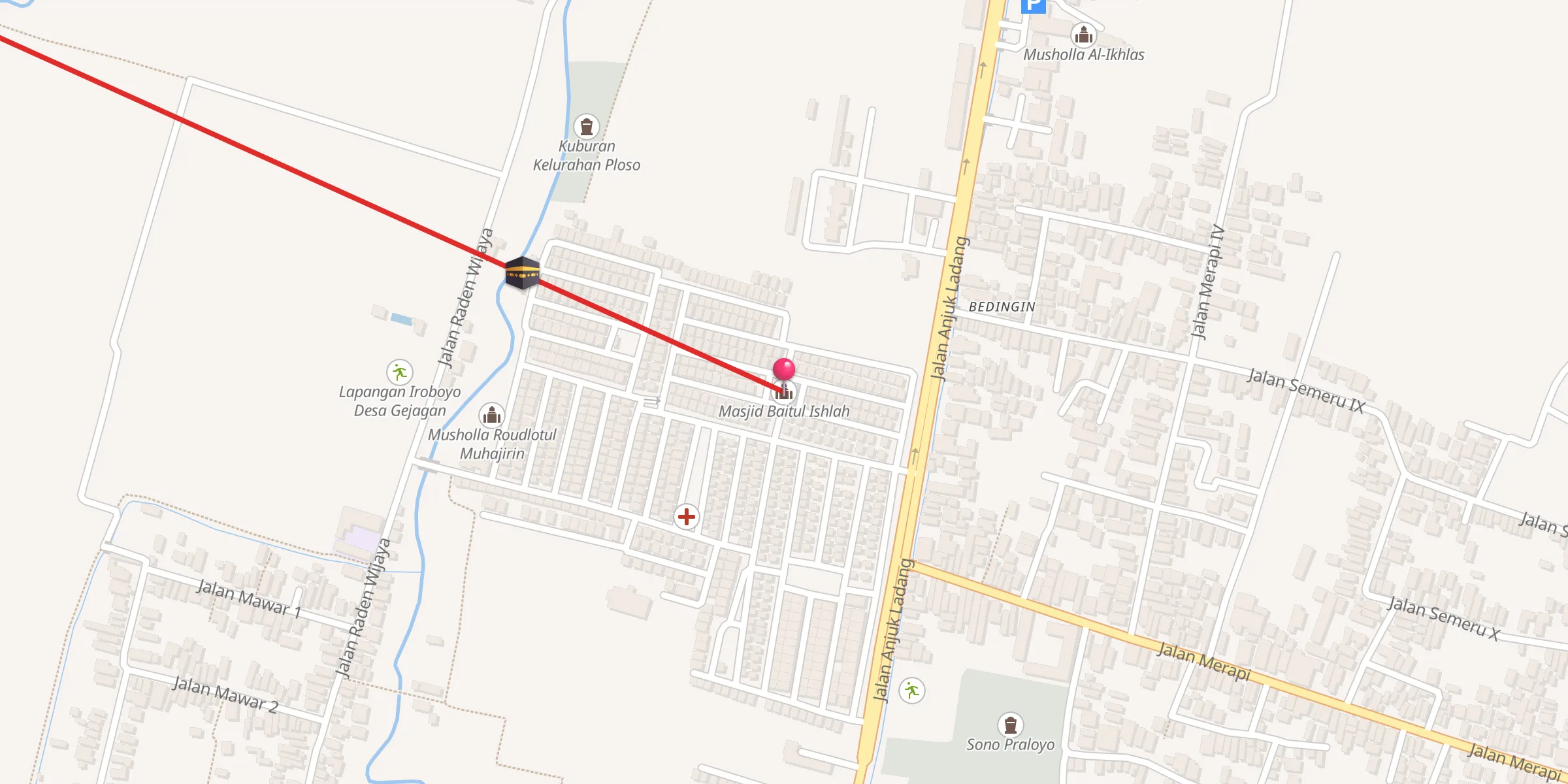 Carte de localisation : Masjid Baitul Ishlah