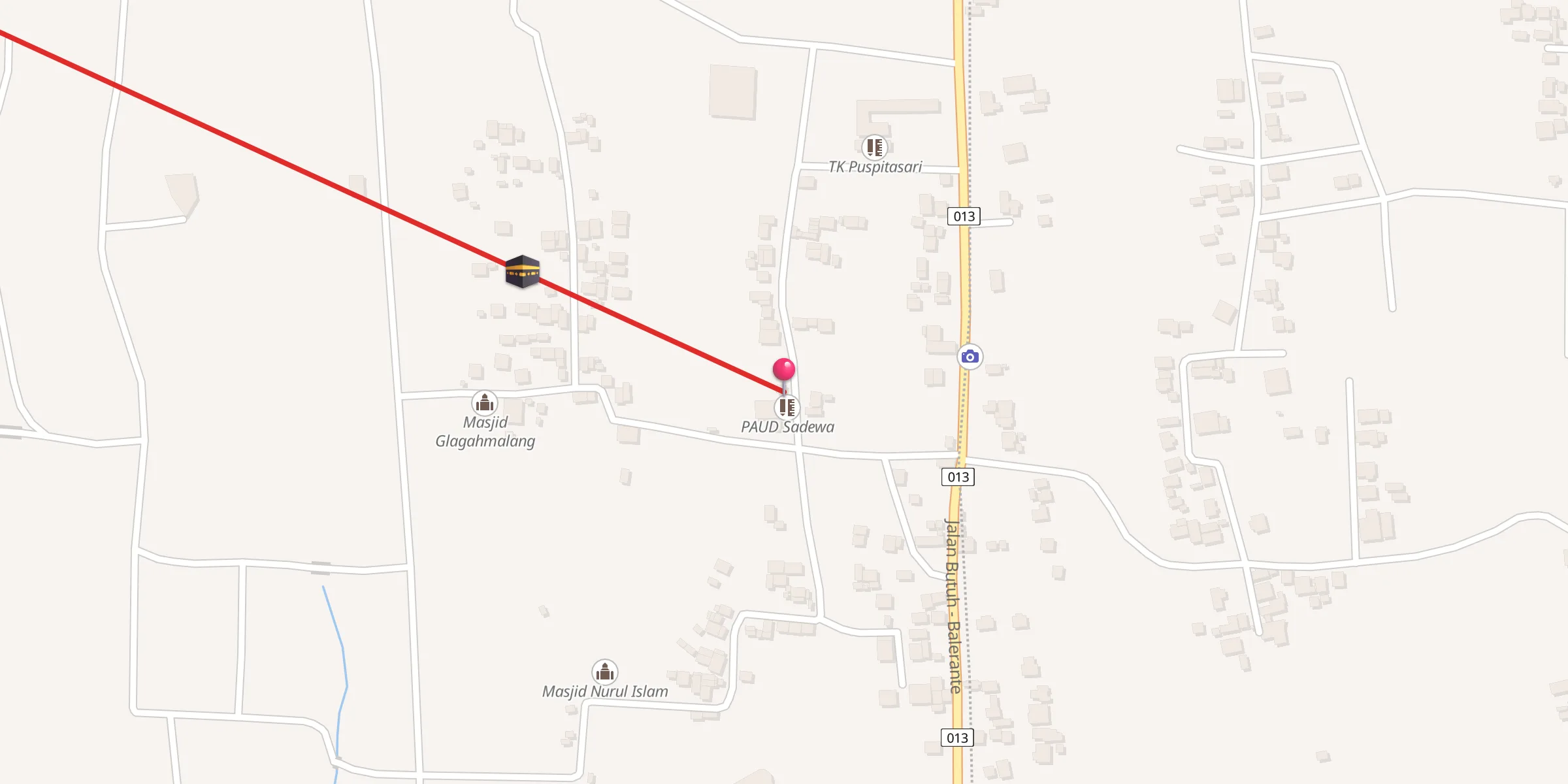 Carte de localisation : MASJID AL HIDAYAH