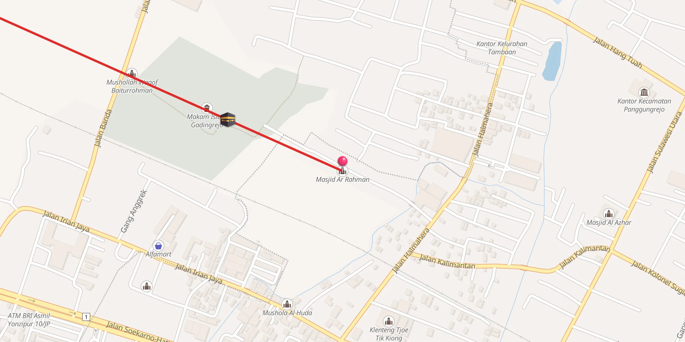 Carte de localisation : Masjid Ar Rahman