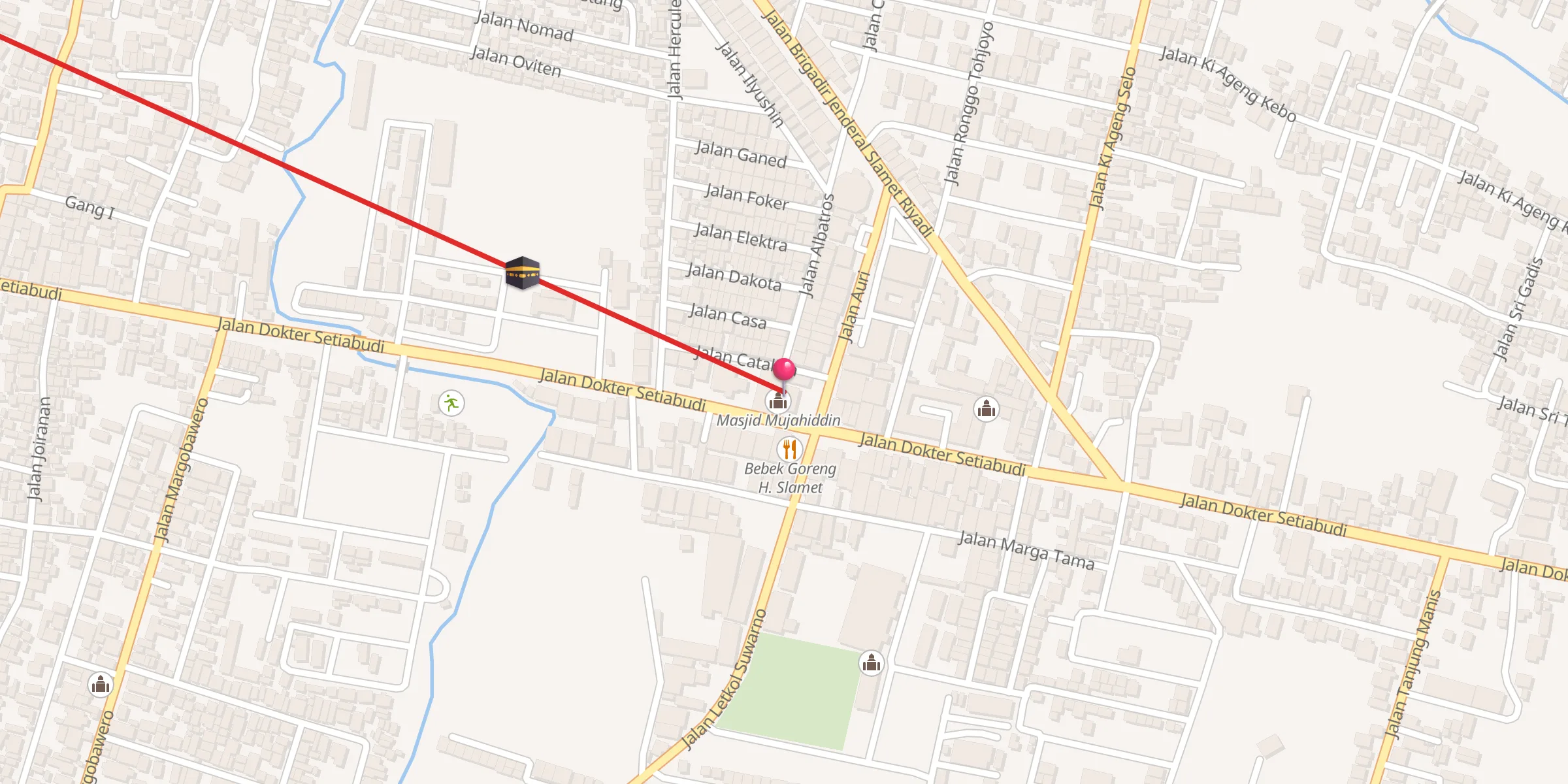 Carte de localisation : Masjid Mujahiddin