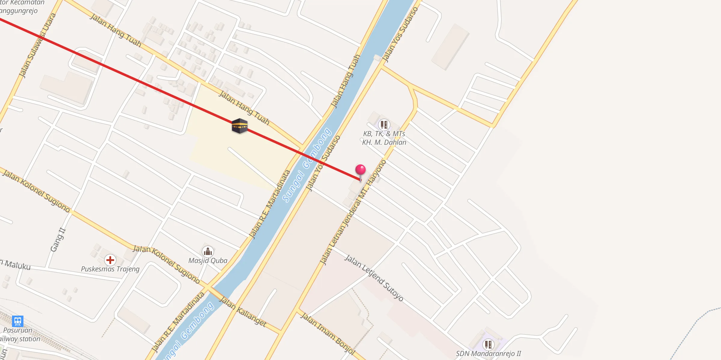 Carte de localisation : Masjid Jami' Al Ikhlas