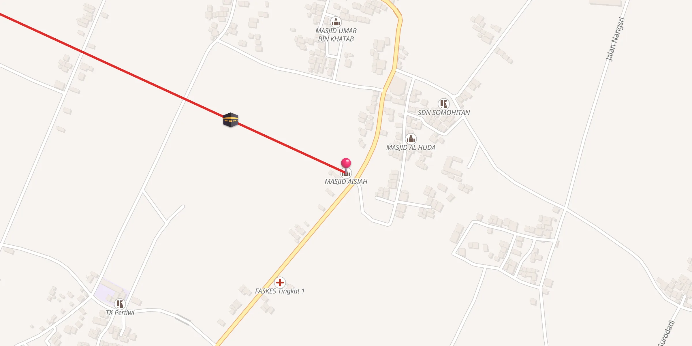 Carte de localisation : MASJID AISIAH