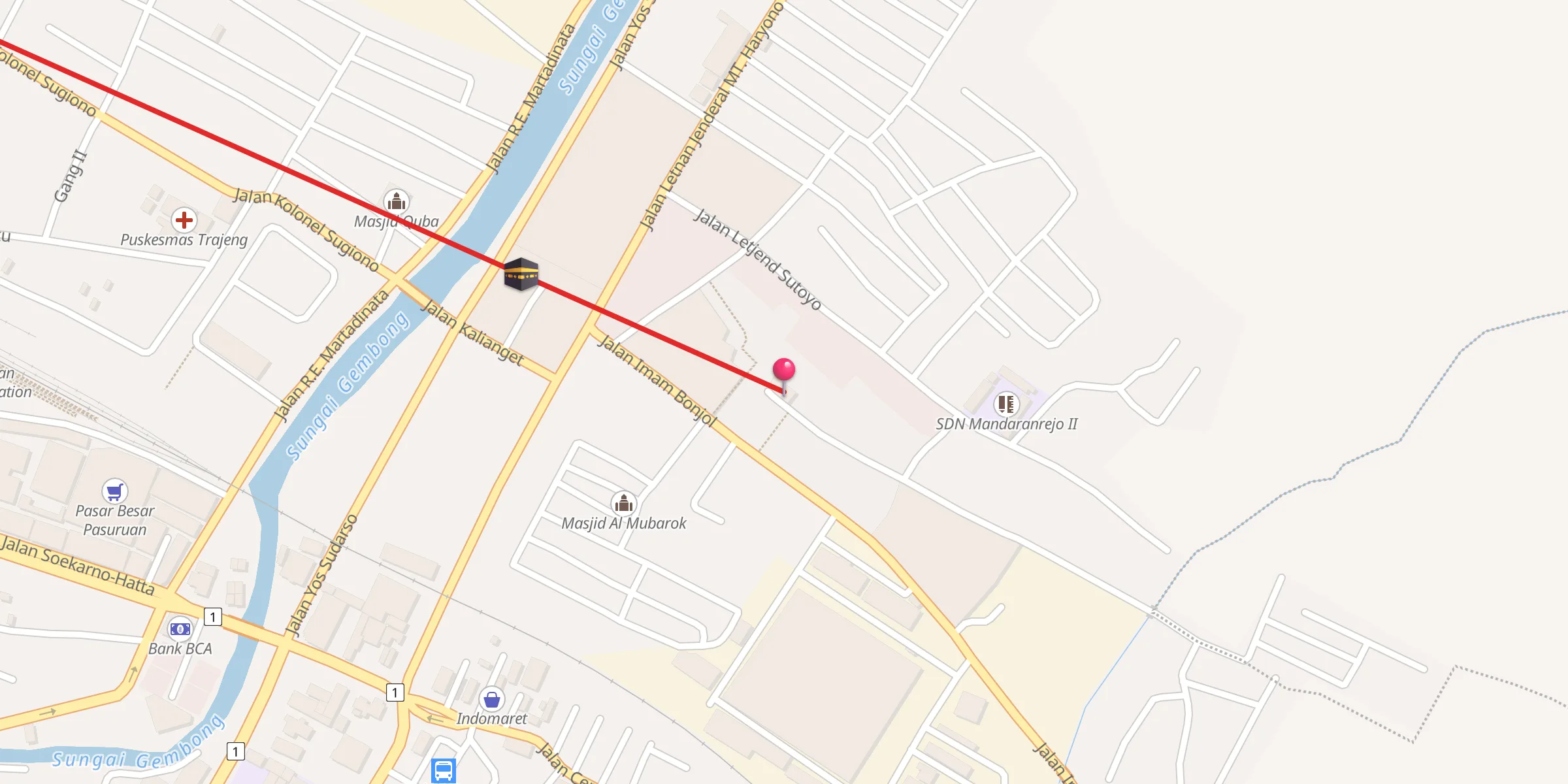 Carte de localisation : Masjid Baitul Haq