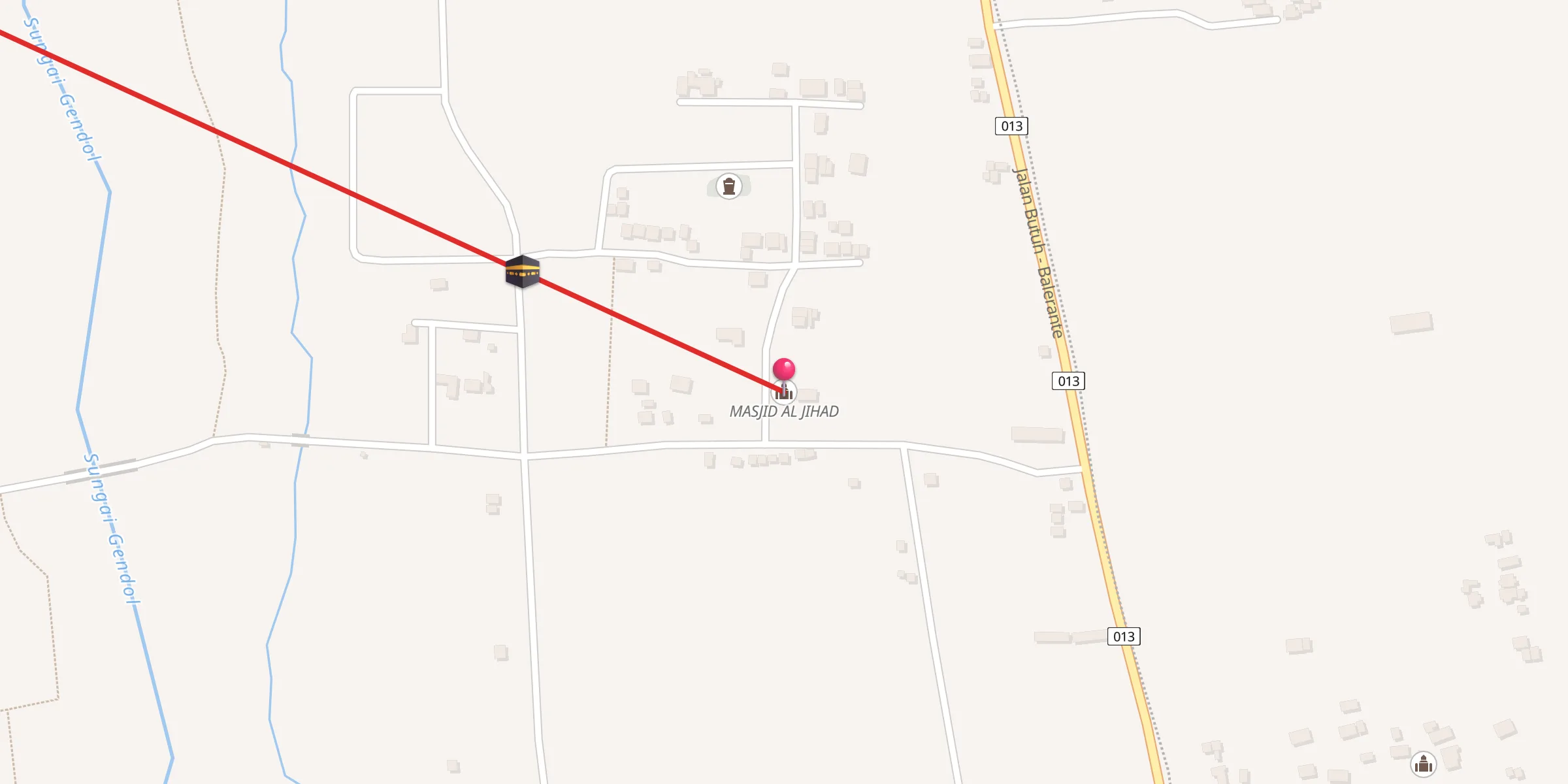 Carte de localisation : MASJID AL JIHAD