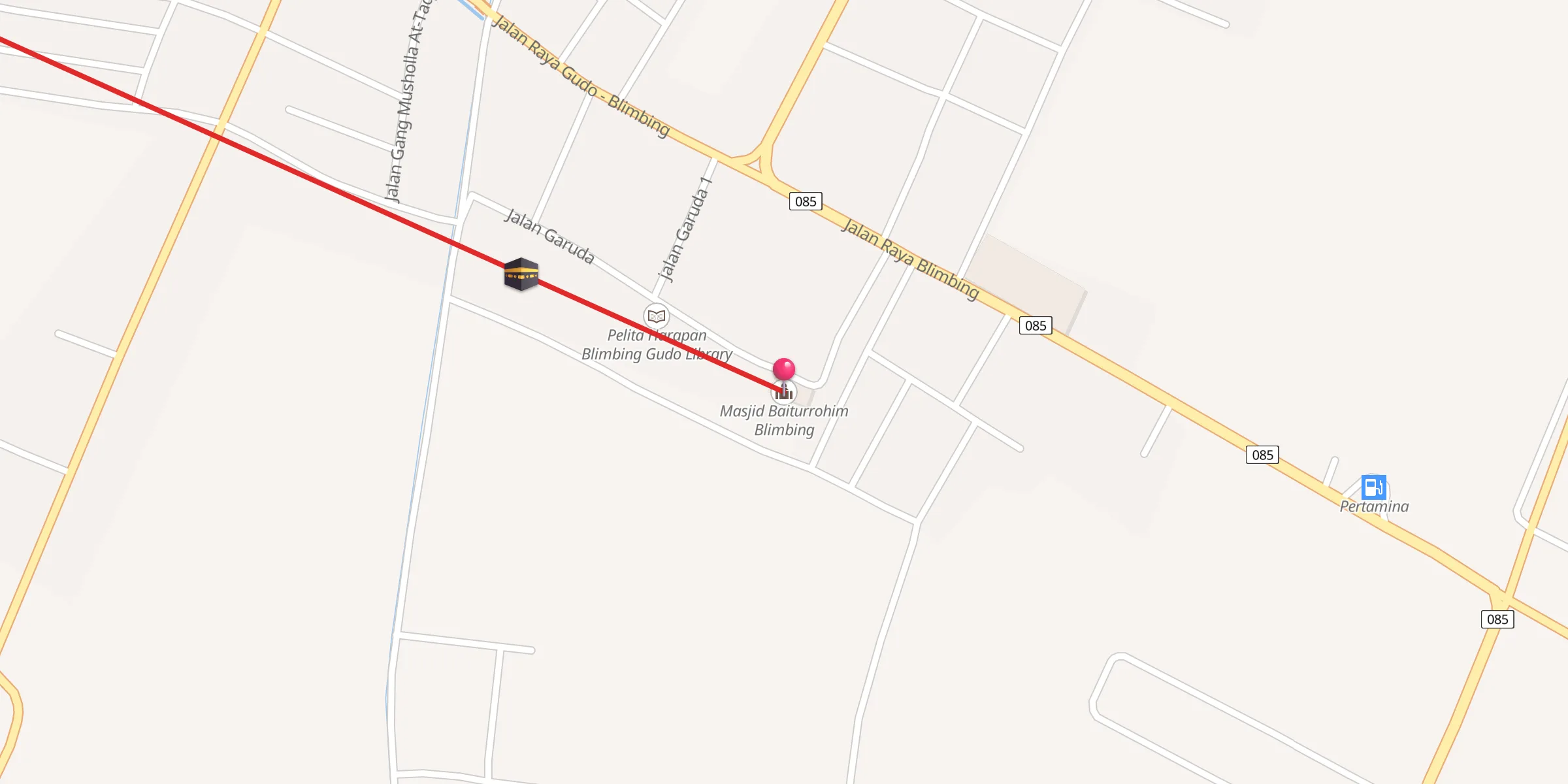 Carte de localisation : Masjid Baiturrohim Blimbing