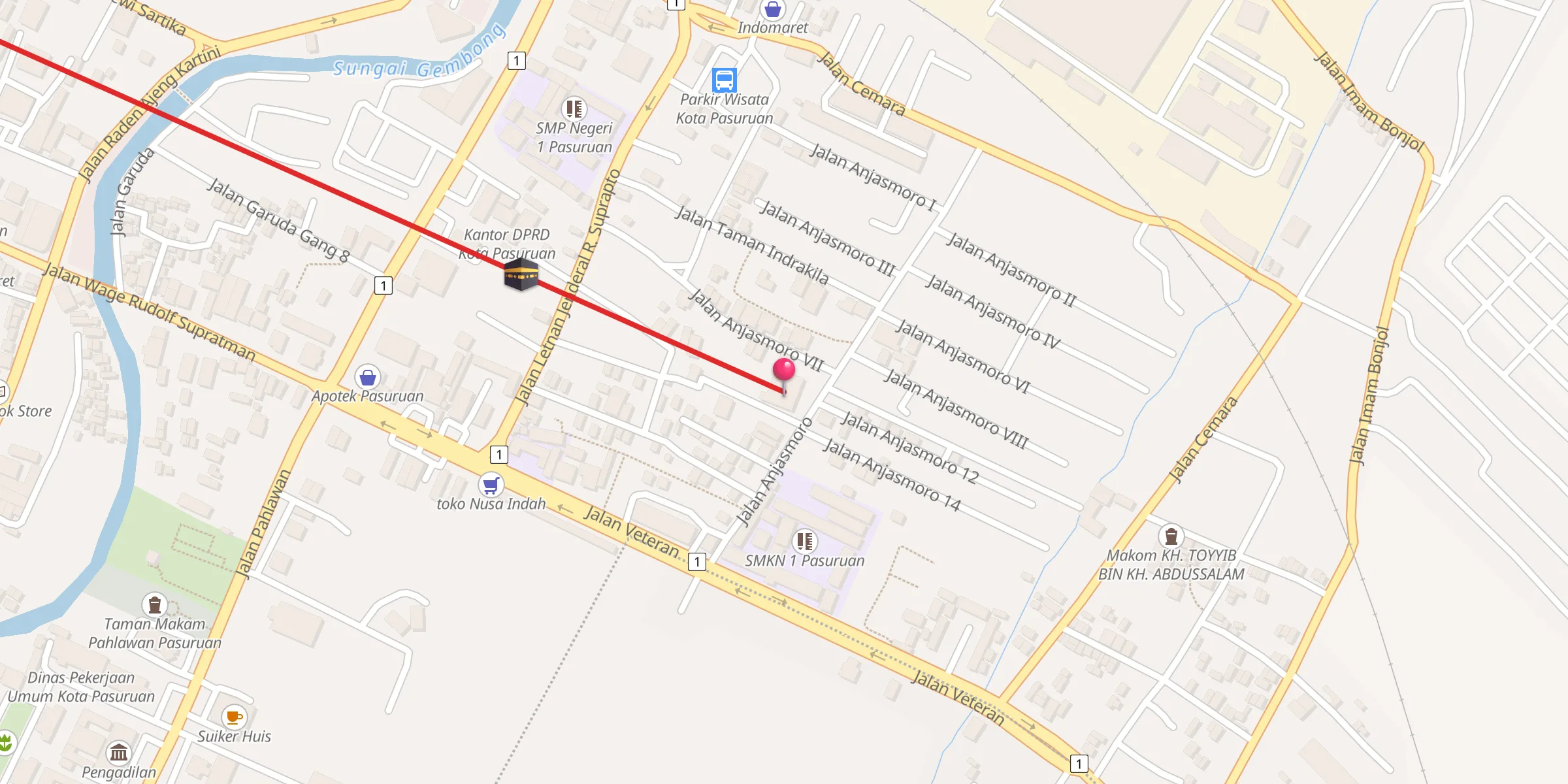 Carte de localisation : Masjid Darussalam