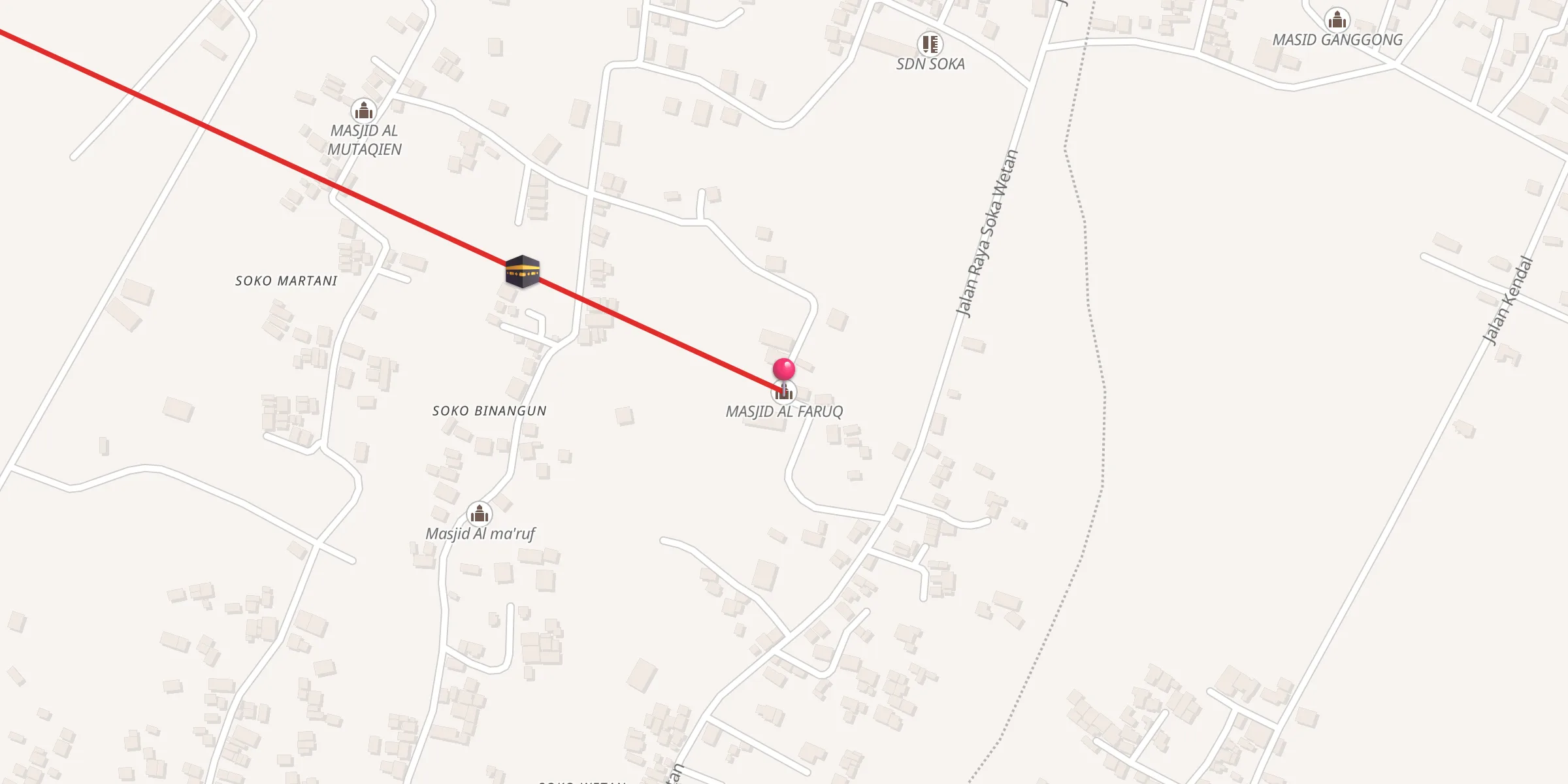 Carte de localisation : MASJID AL FARUQ
