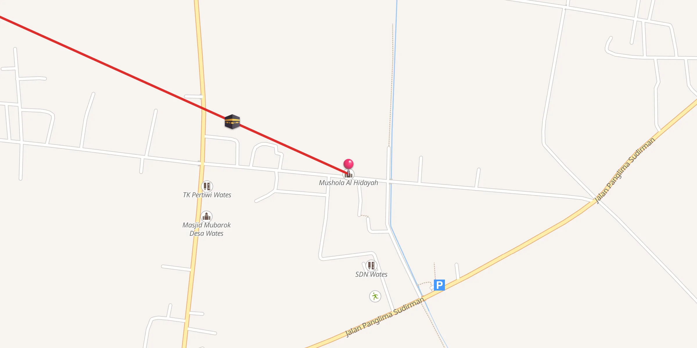 Carte de localisation : Mushola Al Hidayah