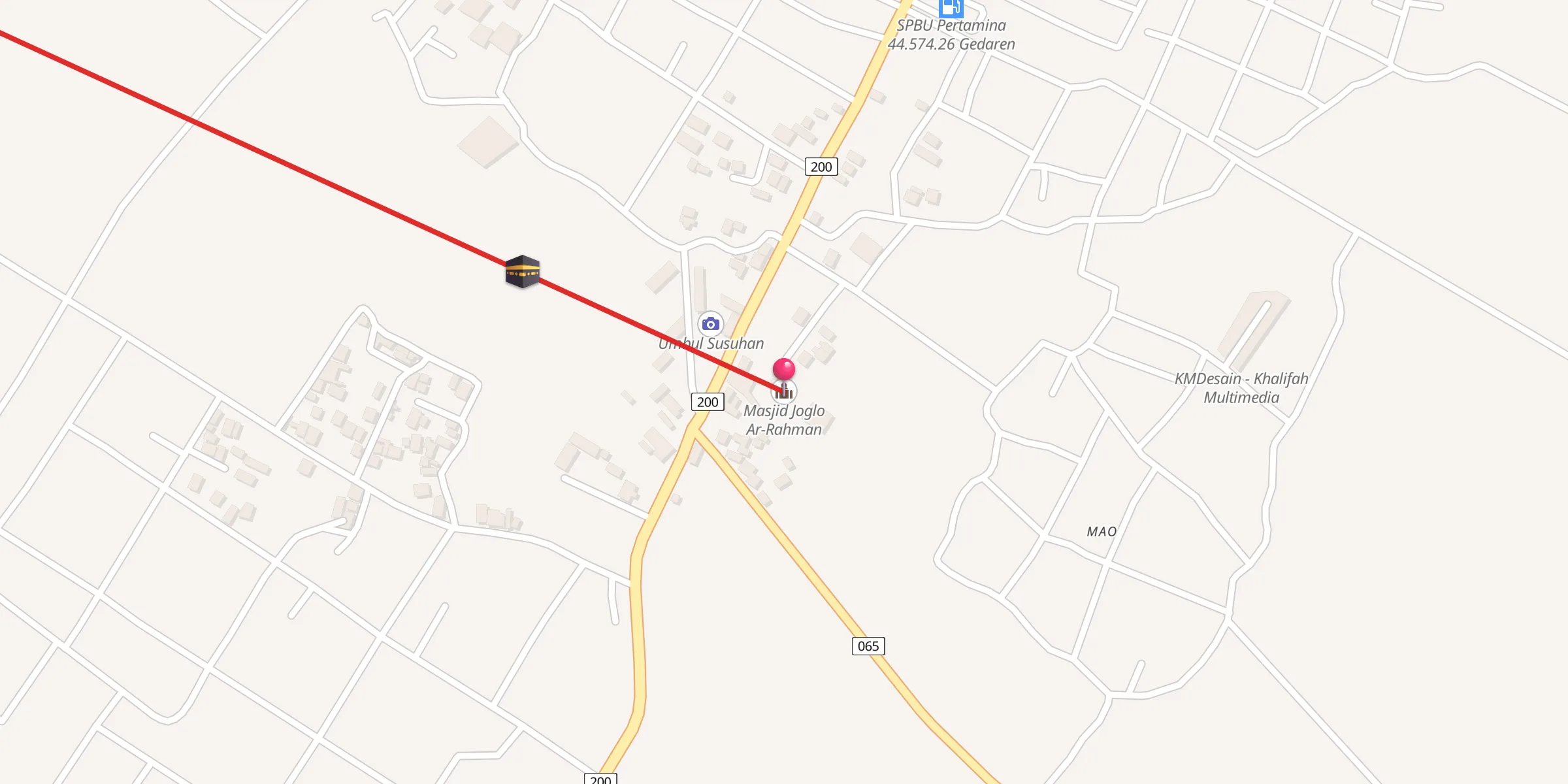 Carte de localisation : Masjid Joglo Ar-Rahman