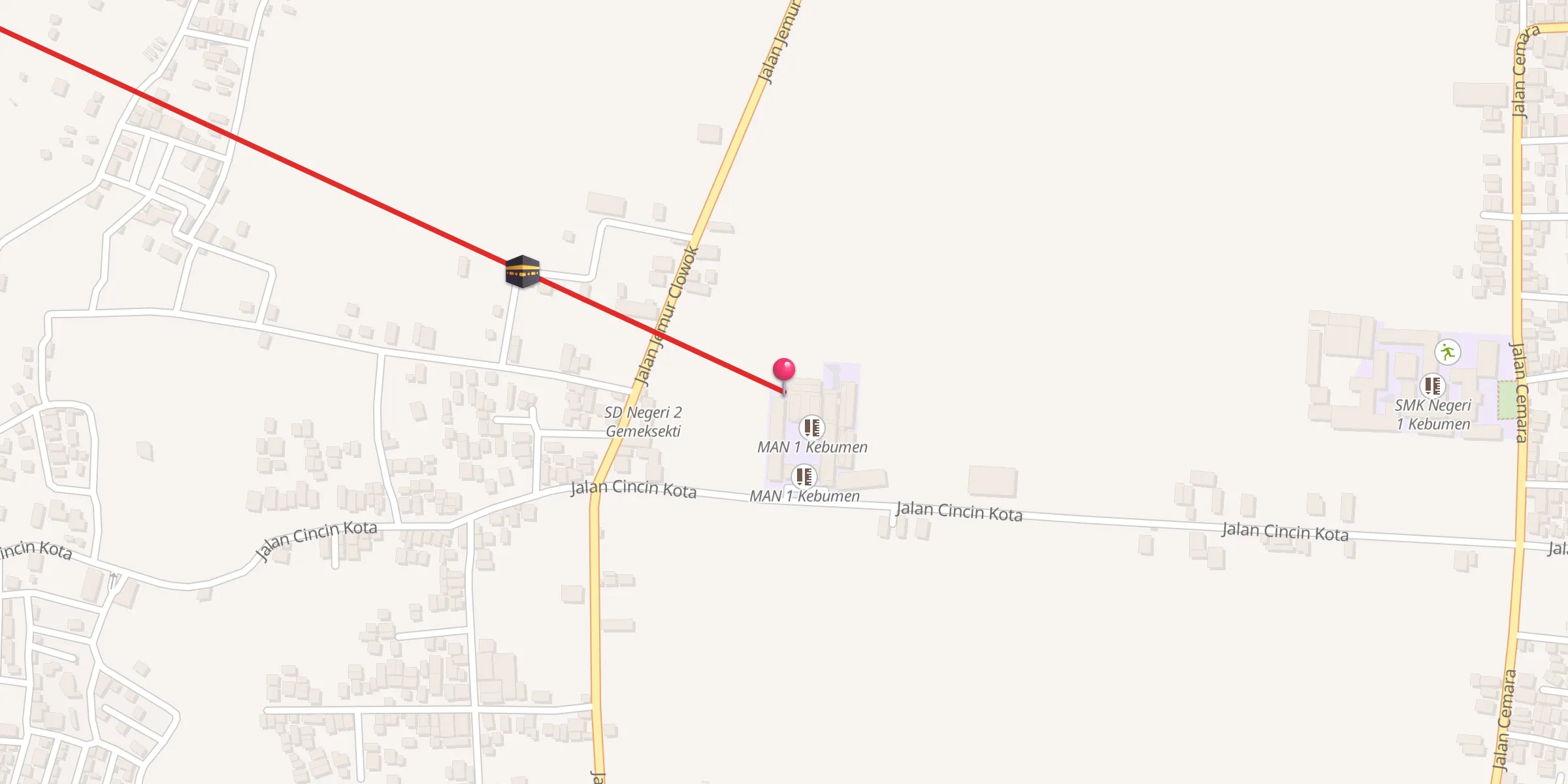 Carte de localisation : Musholla