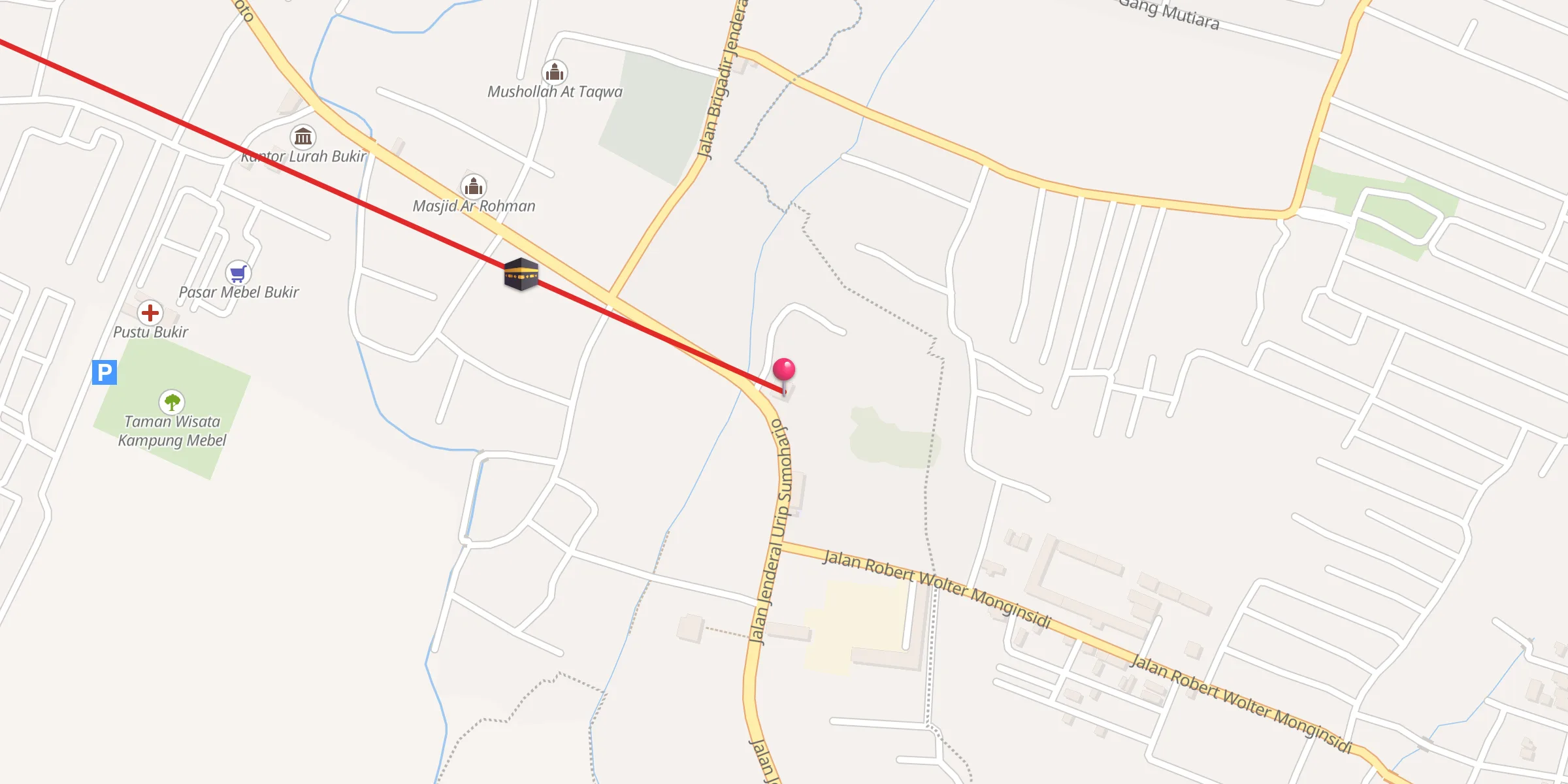 Carte de localisation : Masjid Al Ikhlas