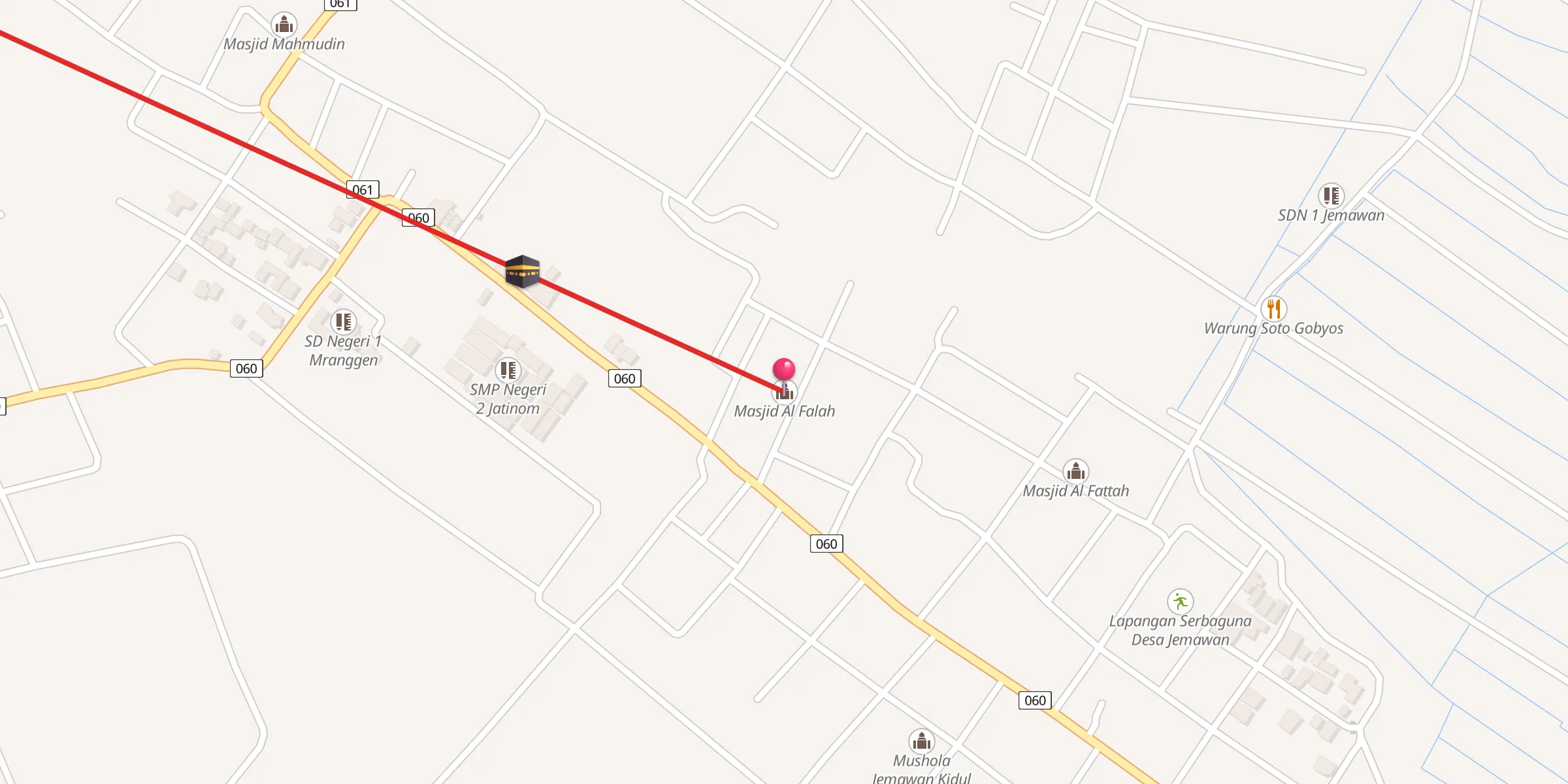 Carte de localisation : Masjid Al Falah