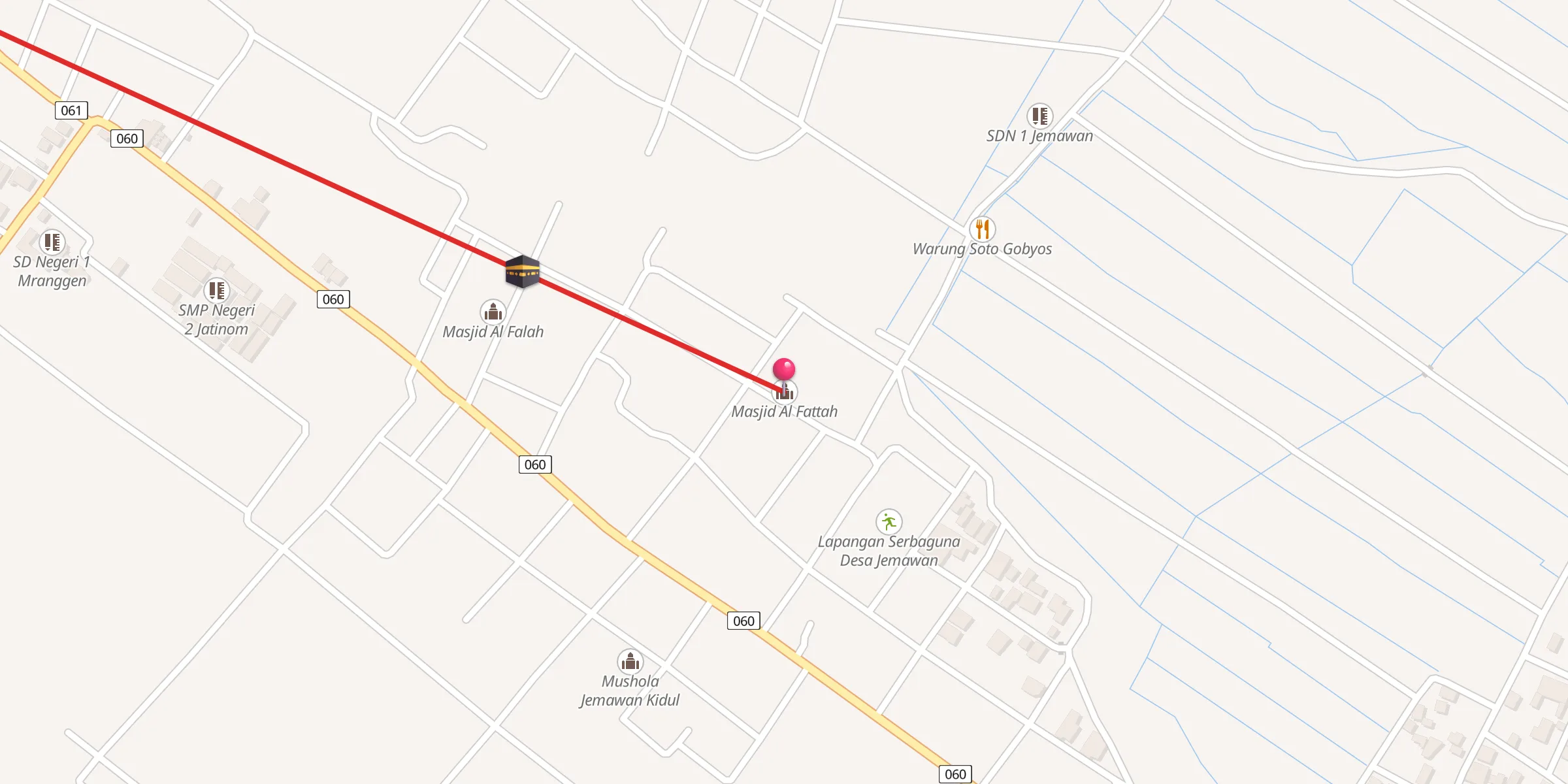 Carte de localisation : Masjid Al Fattah