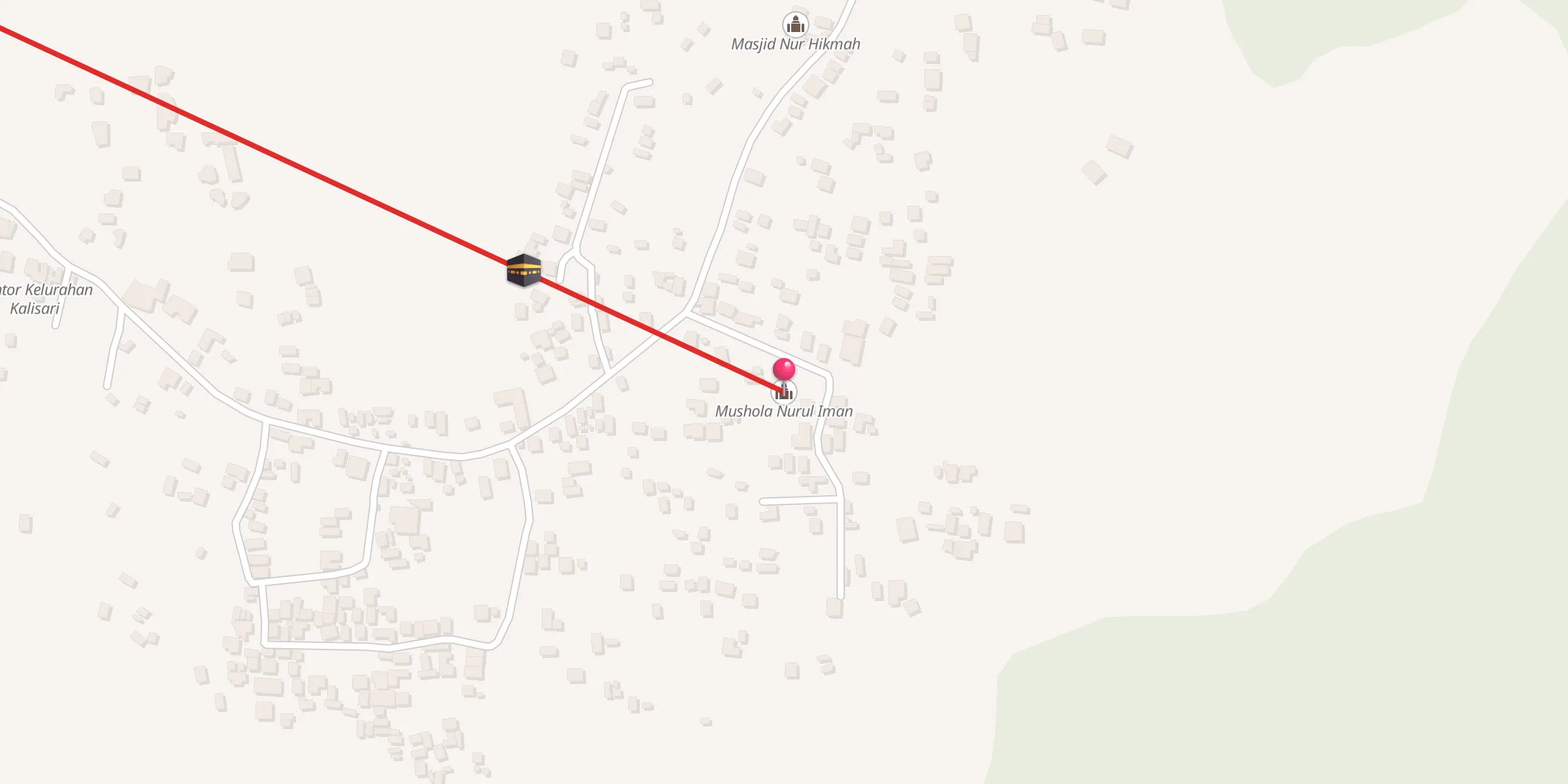 Carte de localisation : Mushola Nurul Iman